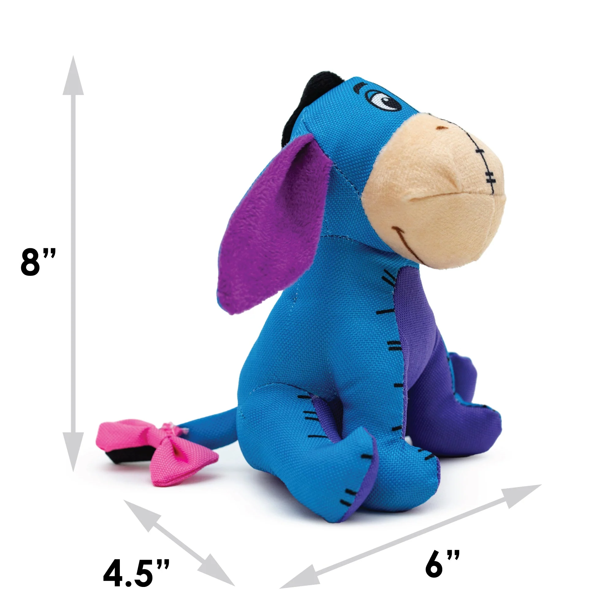 Dog Toy Ballistic Squeaker - Winnie the Pooh Eeyore Sitting Pose Blue - Image 5