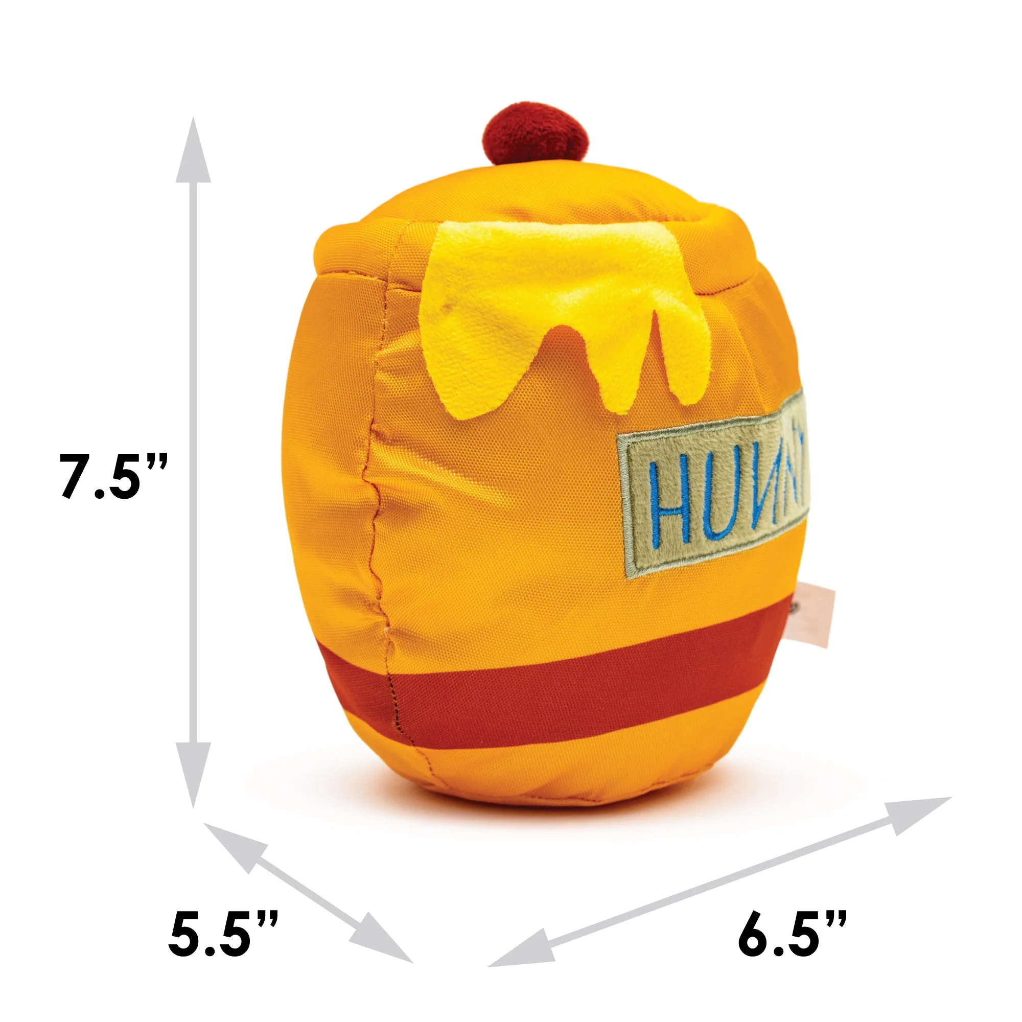 Dog Toy Ballistic Squeaker - Winnie the Pooh Hunny Pot Yellow - Image 4
