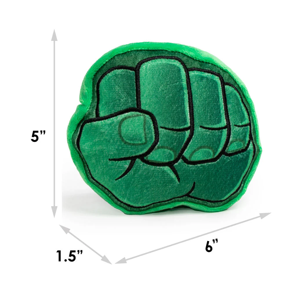 Dog Toy Plush - 6-INCH - Hulk Fist Greens - Image 6