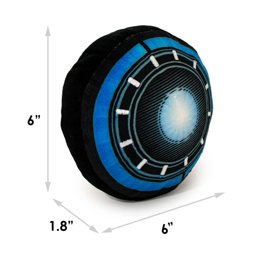 Dog Toy Plush - 6-INCH - Iron Man Arc Reactor Black Blues - Image 6