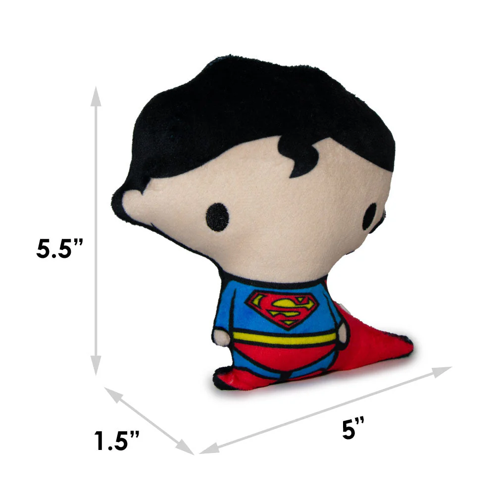 Dog Toy Plush - Chibi Superman Standing Pose - Image 6