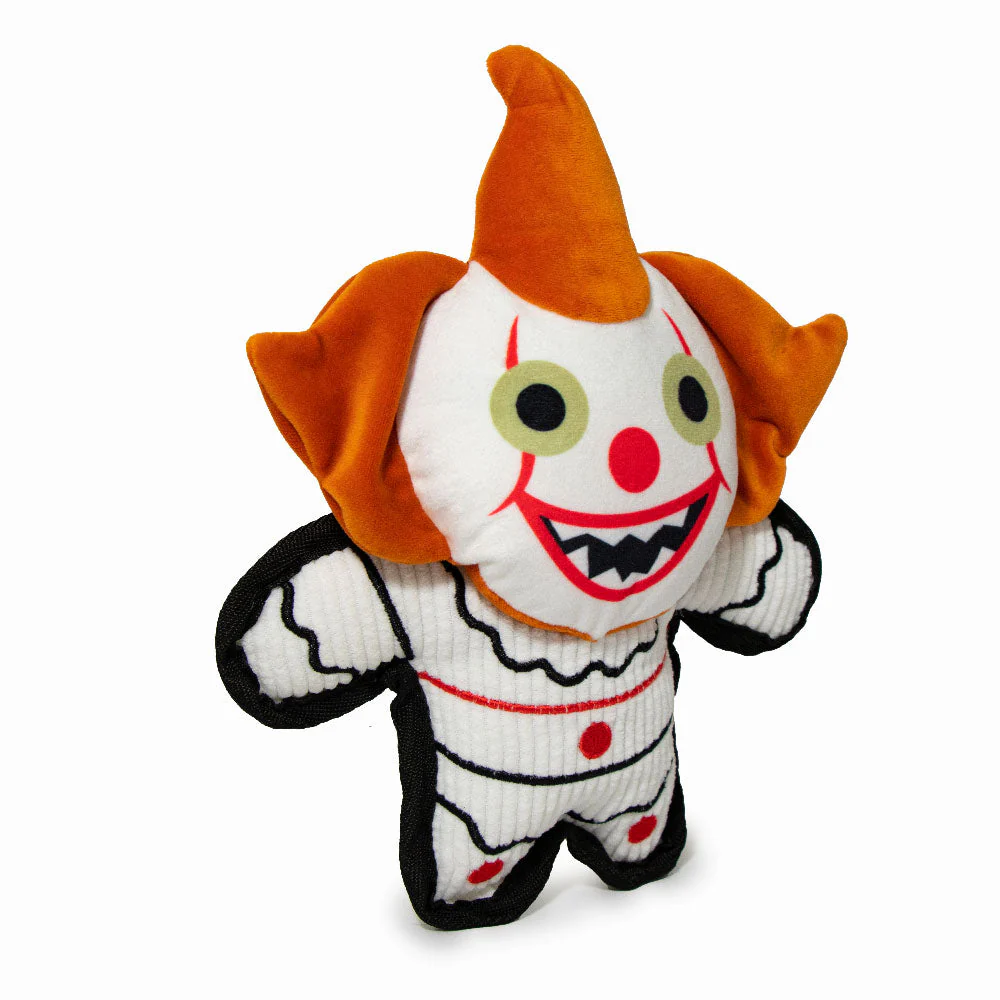 Dog Toy Squeaker Corduroy Plush - It Pennywise Red Balloon Pose - Image 2