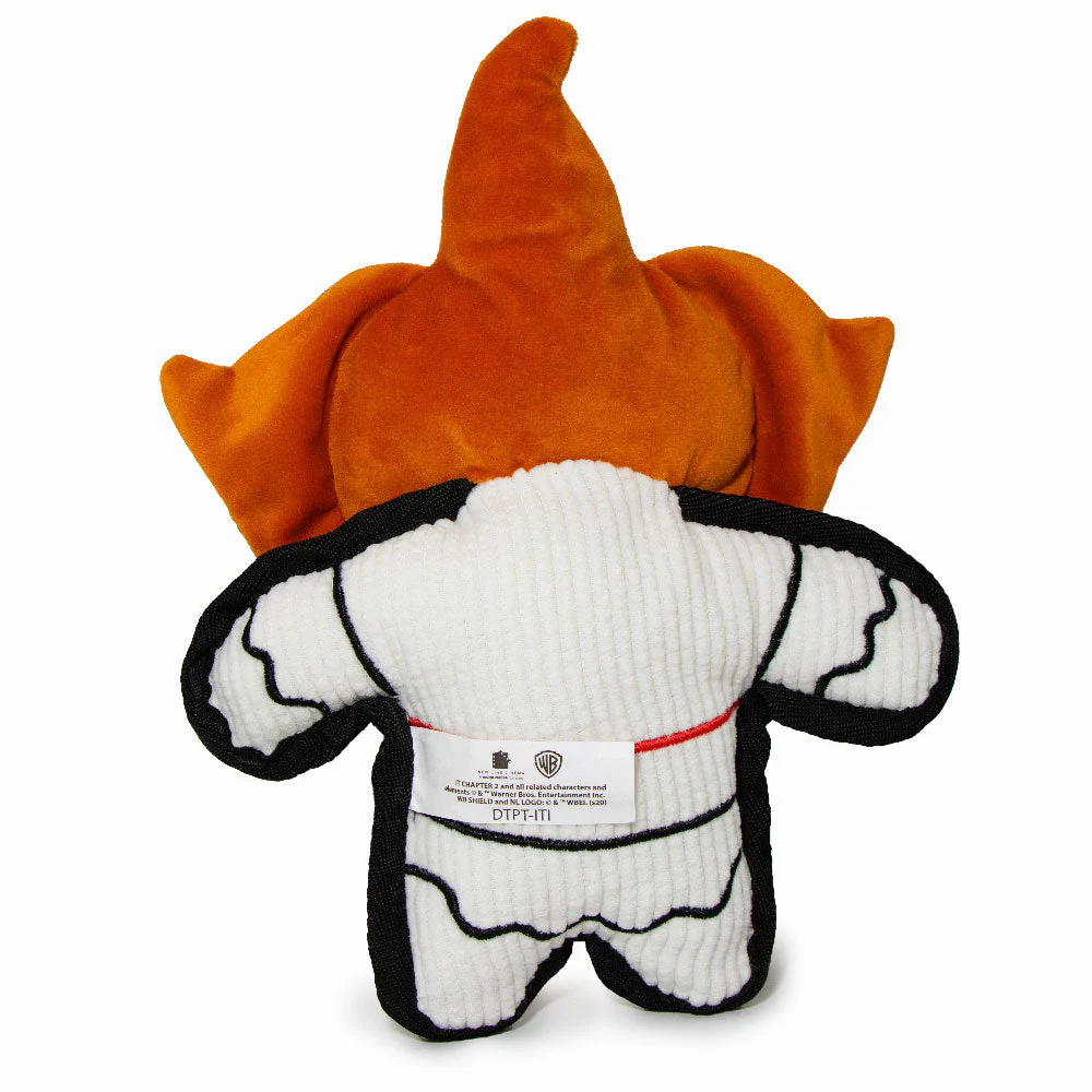 Dog Toy Squeaker Corduroy Plush - It Pennywise Red Balloon Pose - Image 3