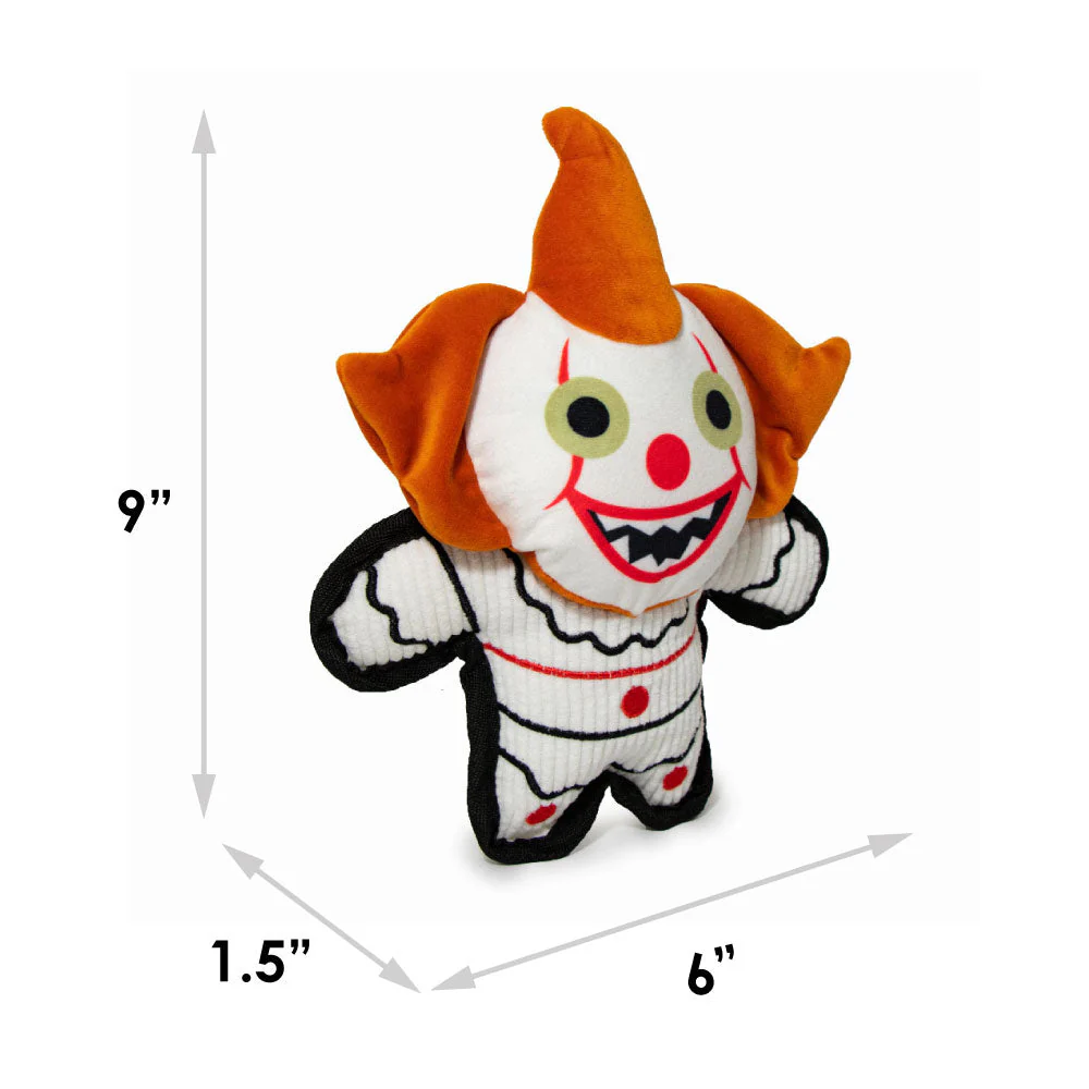 Dog Toy Squeaker Corduroy Plush - It Pennywise Red Balloon Pose - Image 4