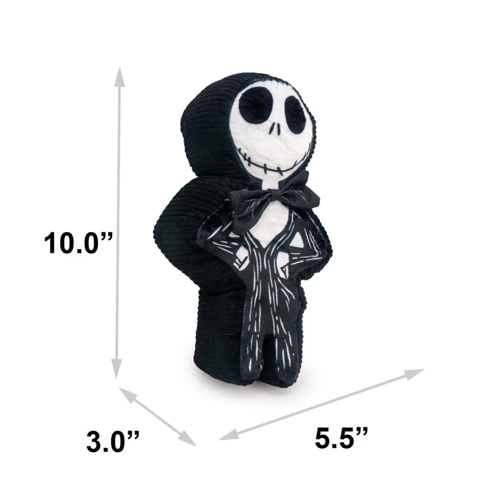 Dog Toy Squeaker Plush - A Nightmare Before Christmas Jack Skellington Standing Pose Black - Image 4