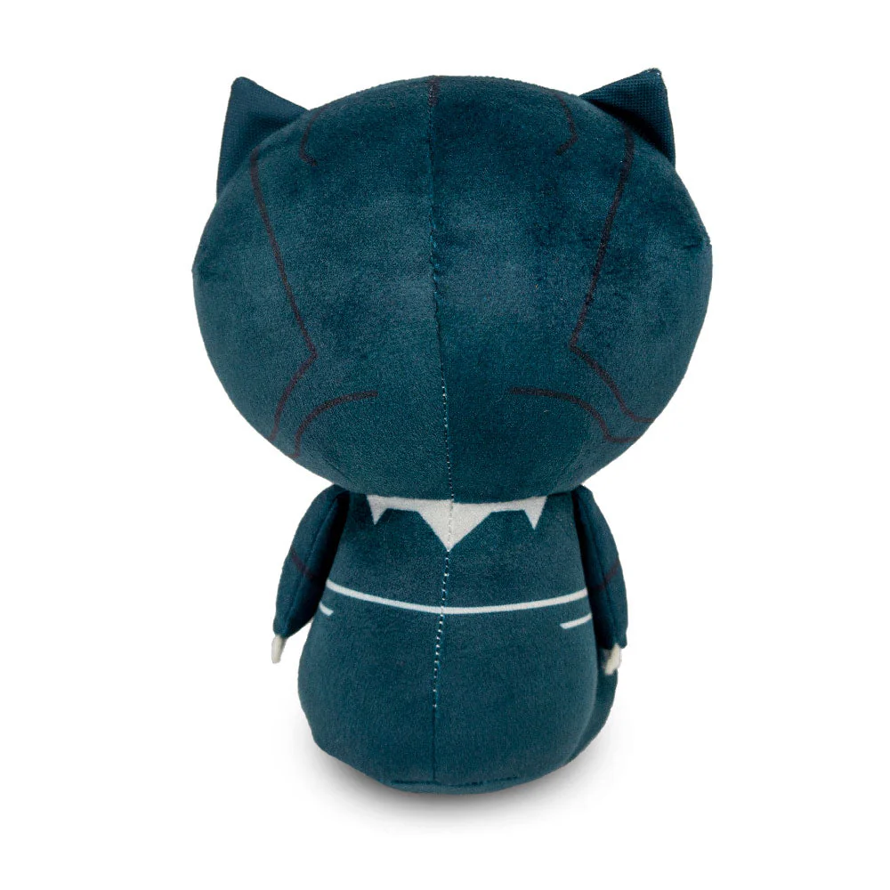 Dog Toy Squeaker Plush - Avengers Kawaii Black Panther Full Body Sitting Pose - Image 3