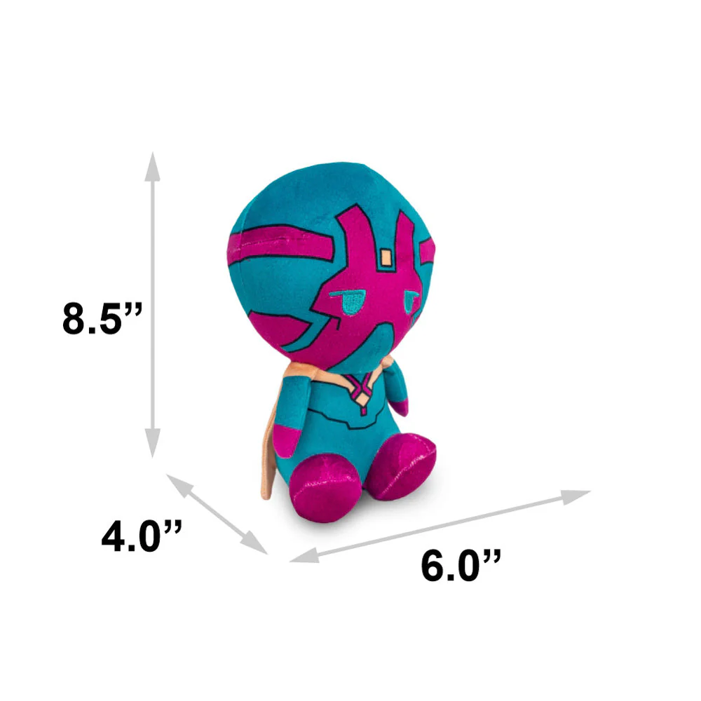 Dog Toy Squeaker Plush - Avengers Kawaii Vision Full Body Sitting Pose - Image 4