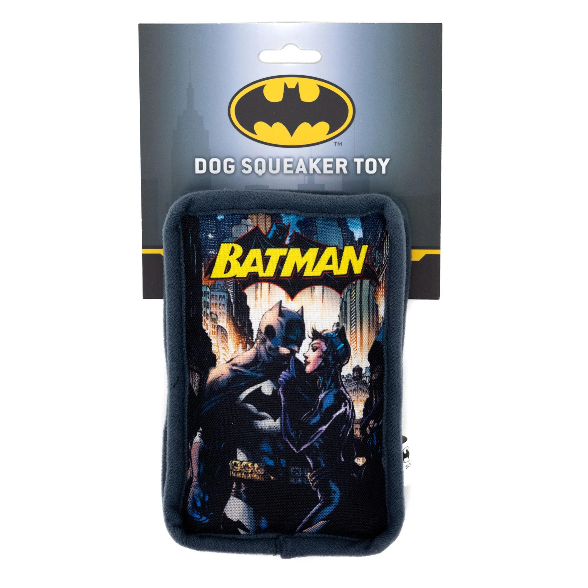 Dog Toy Squeaker Plush - Batman and Catwoman Jim Lee Hush Pose Comic Book Replica - Image 3