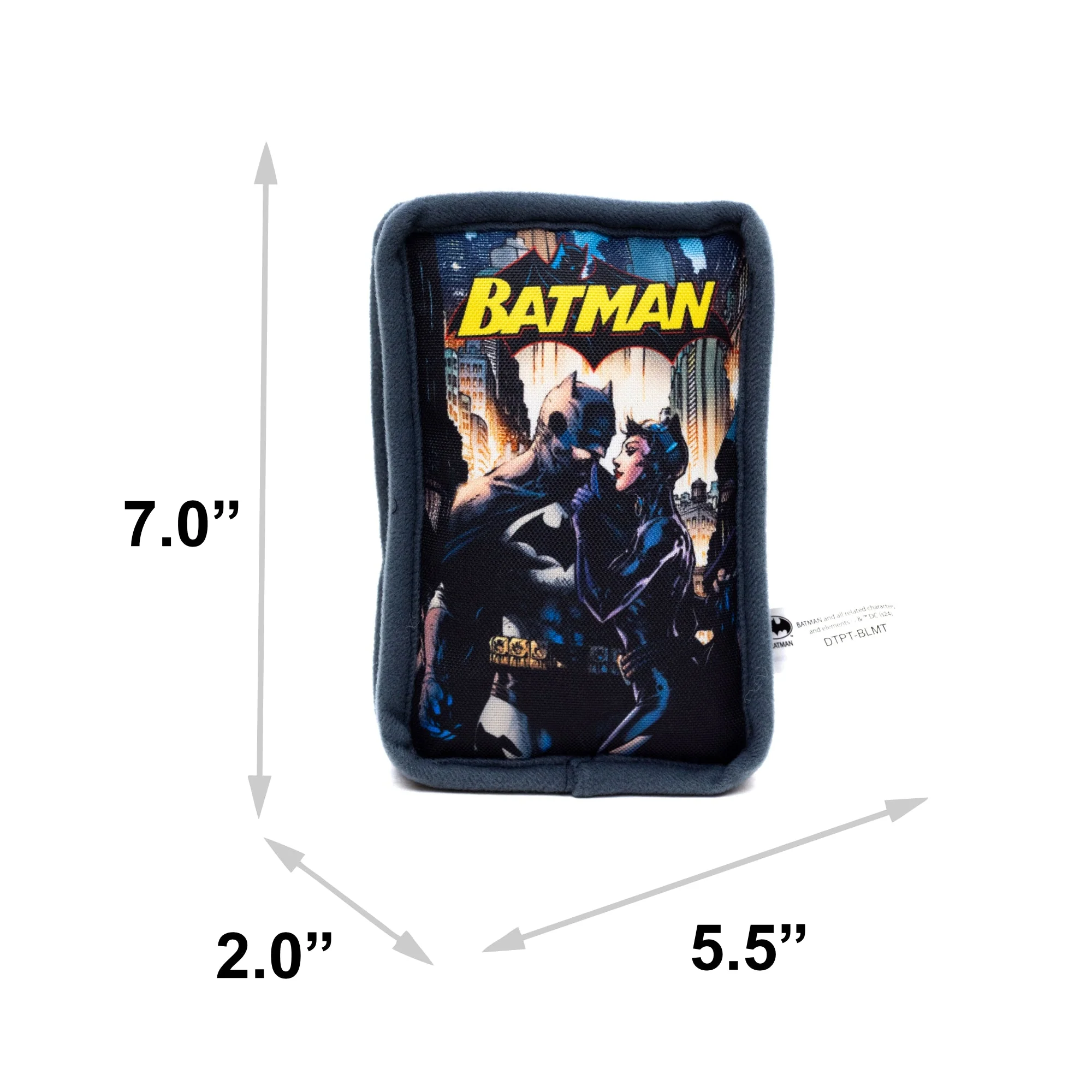 Dog Toy Squeaker Plush - Batman and Catwoman Jim Lee Hush Pose Comic Book Replica - Image 4