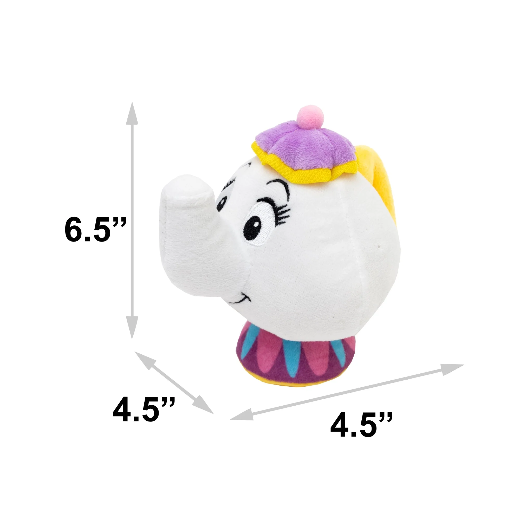 Dog Toy Squeaker Plush - Beauty and the Beast Mrs. Potts Teapot Replica - Image 4