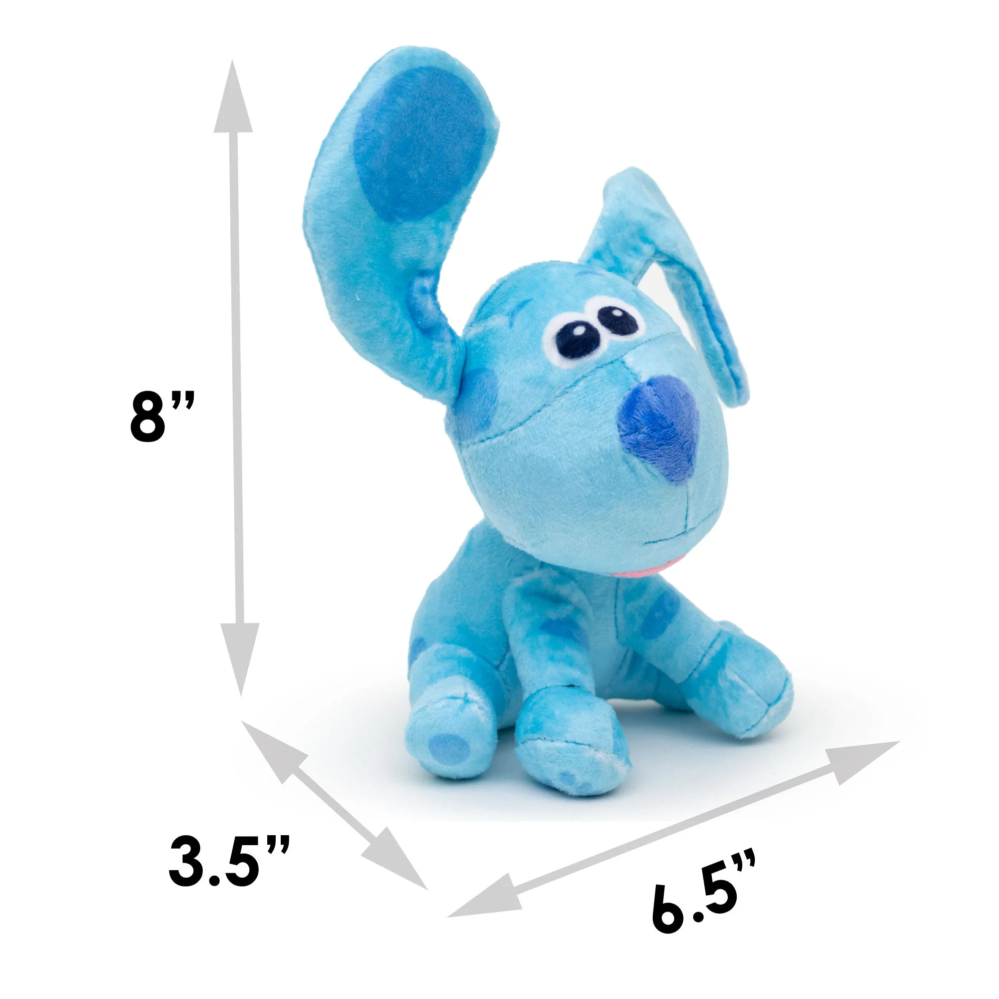 Dog Toy Squeaker Plush - Blue's Clues Blue Full Body Sitting Pose - Image 5