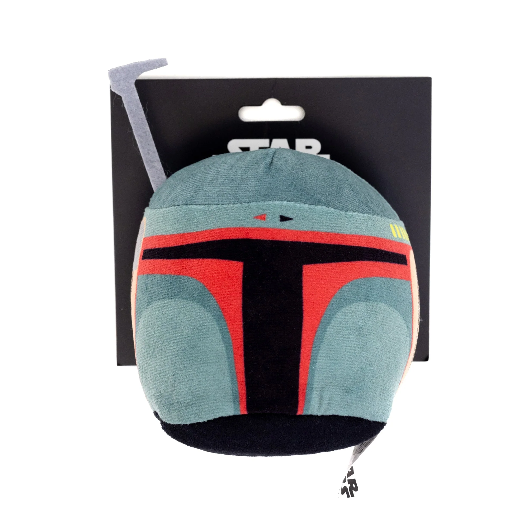 Dog Toy Squeaker Plush - Boba Fett Helmet Green - Image 3