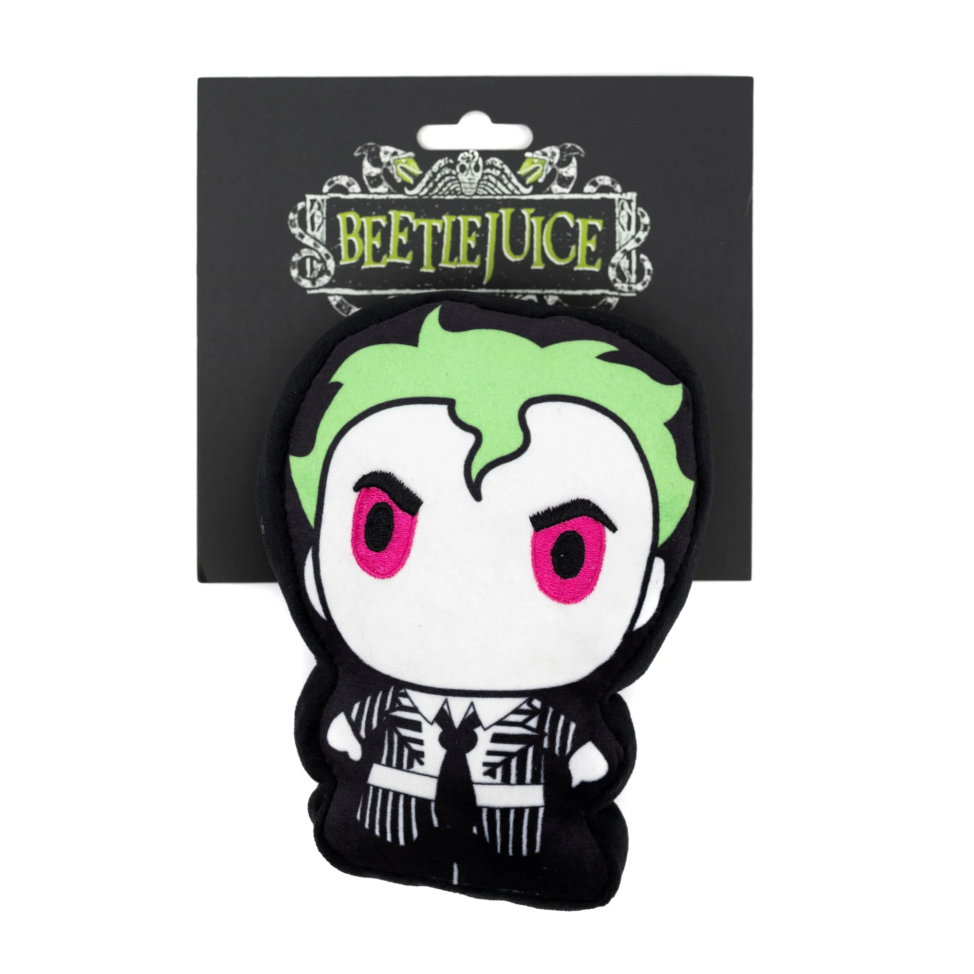 Dog Toy Squeaker Plush - Chibi Beetlejuice Standing Pose - Image 4