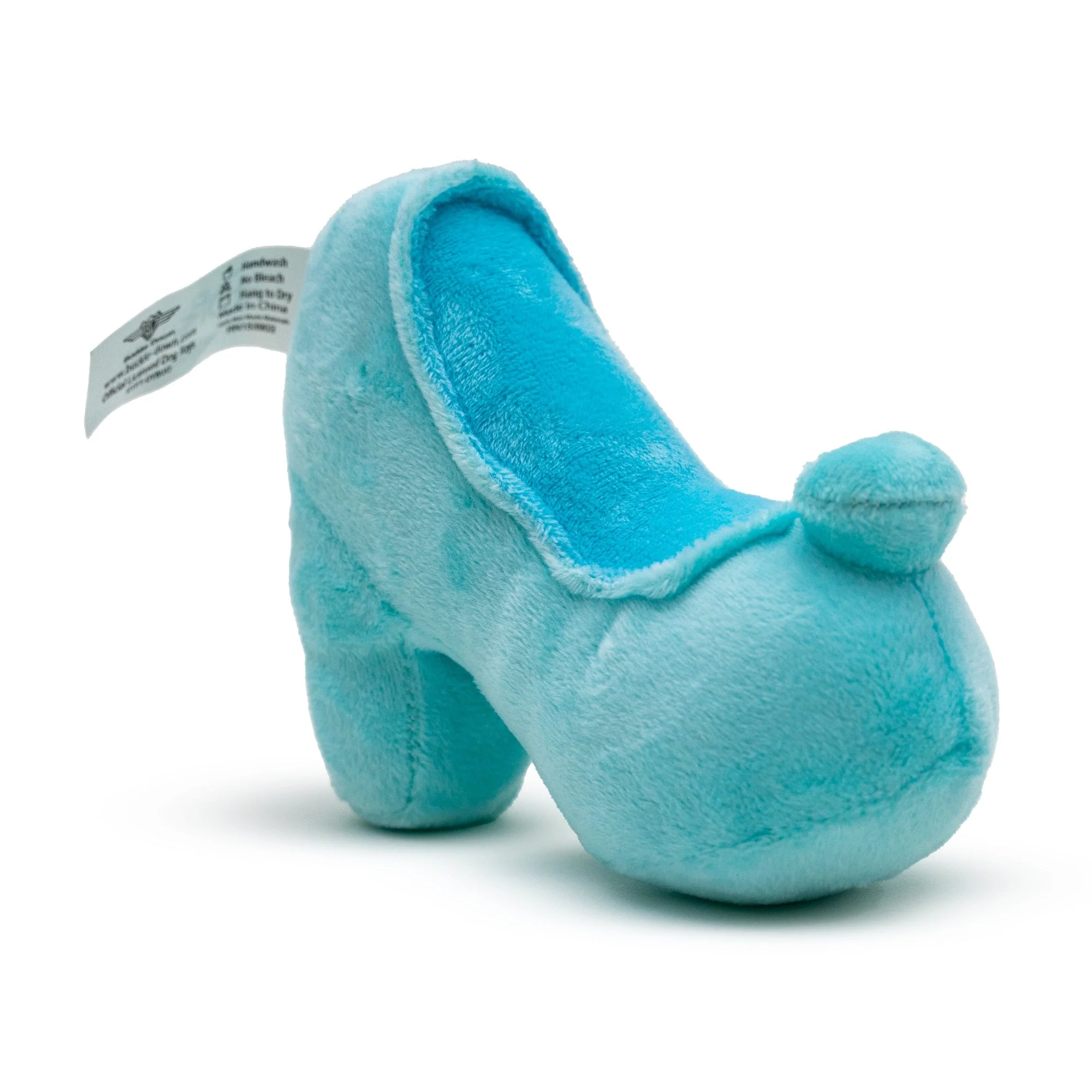 Dog Toy Squeaker Plush - Cinderella Slipper Replica Light Blue - Image 2