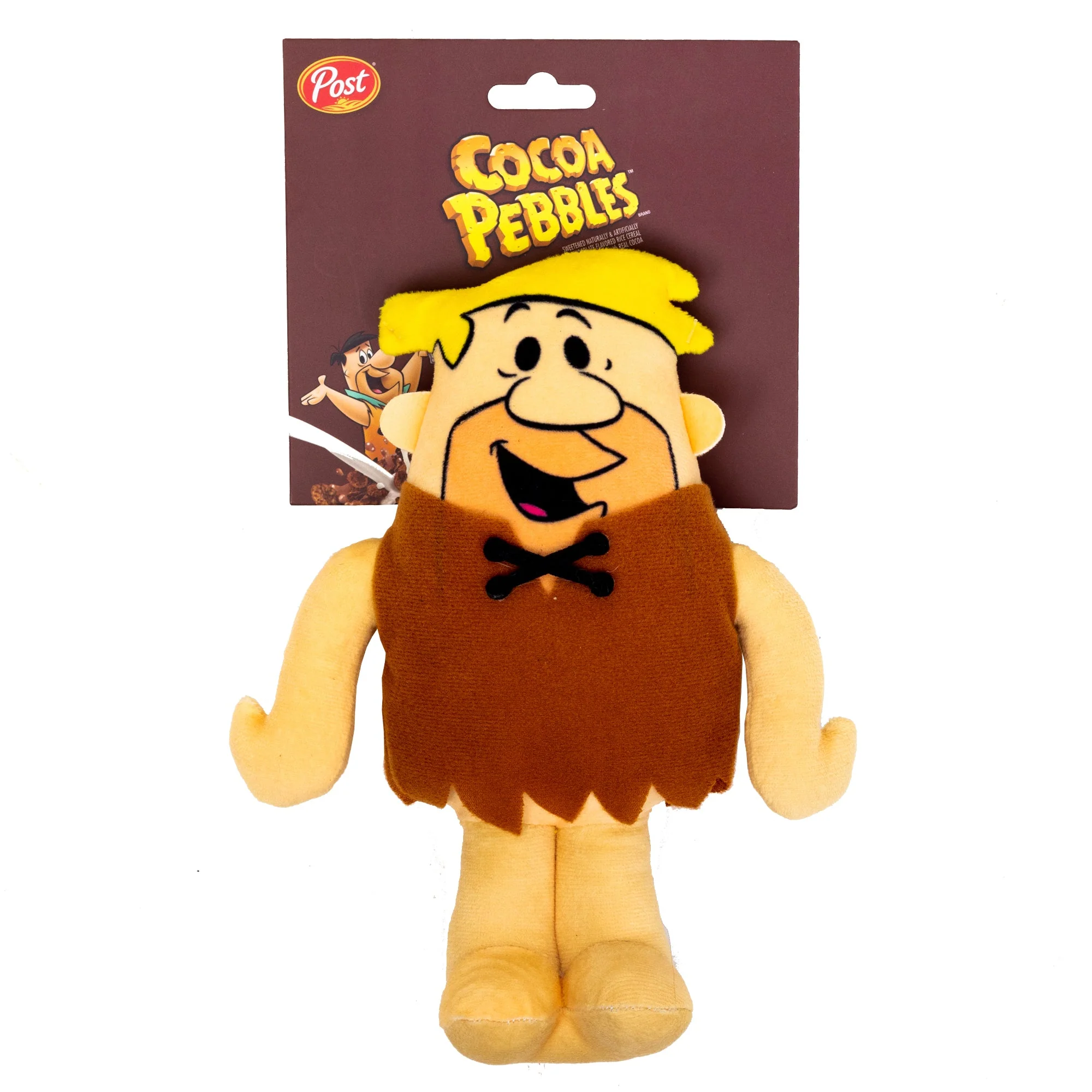 Dog Toy Squeaker Plush - Cocoa Pebbles The Flintstones Barney Rubble Full Body Pose - Image 4