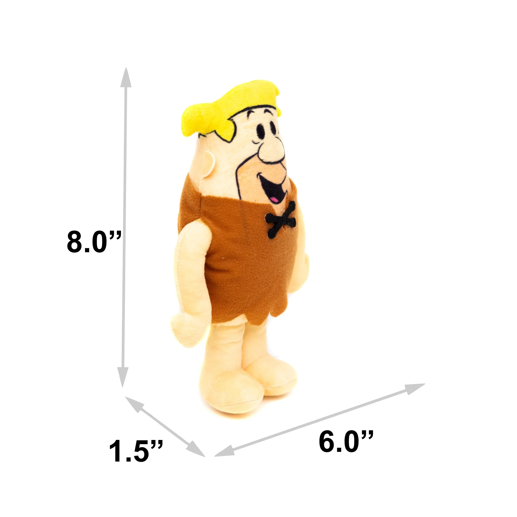 Dog Toy Squeaker Plush - Cocoa Pebbles The Flintstones Barney Rubble Full Body Pose - Image 5