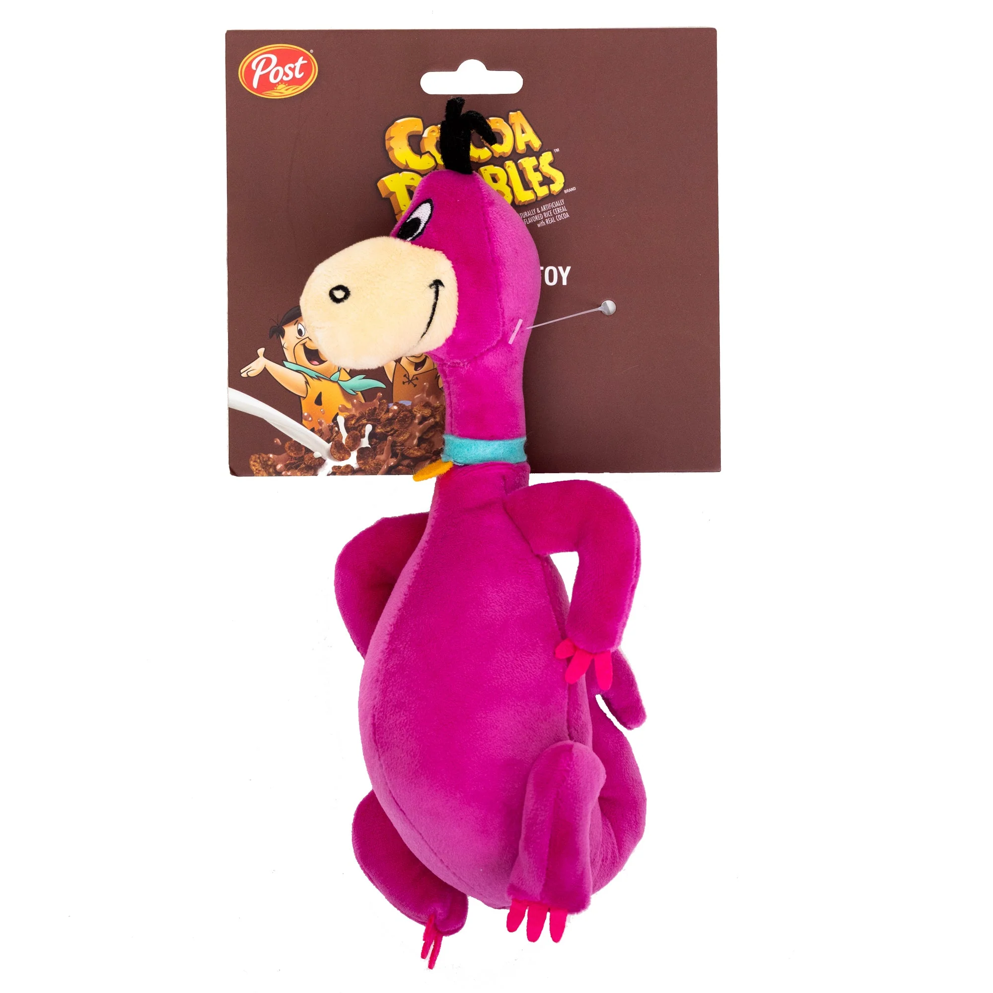 Dog Toy Squeaker Plush - Cocoa Pebbles The Flintstones Dino Dinosaur Full Body Pose - Image 4