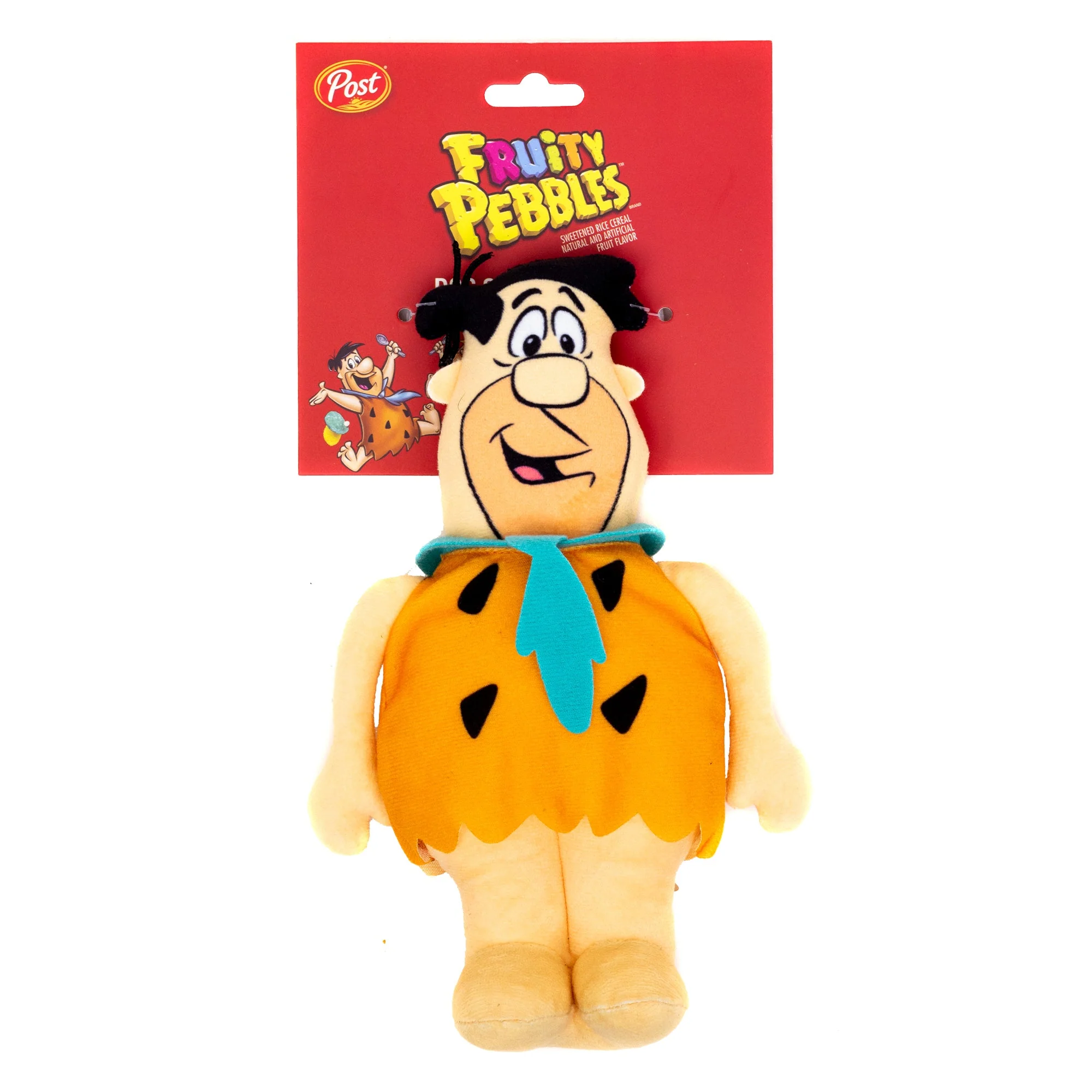 Dog Toy Squeaker Plush - Cocoa Pebbles The Flintstones Fred Flintstone Full Body Pose - Image 4