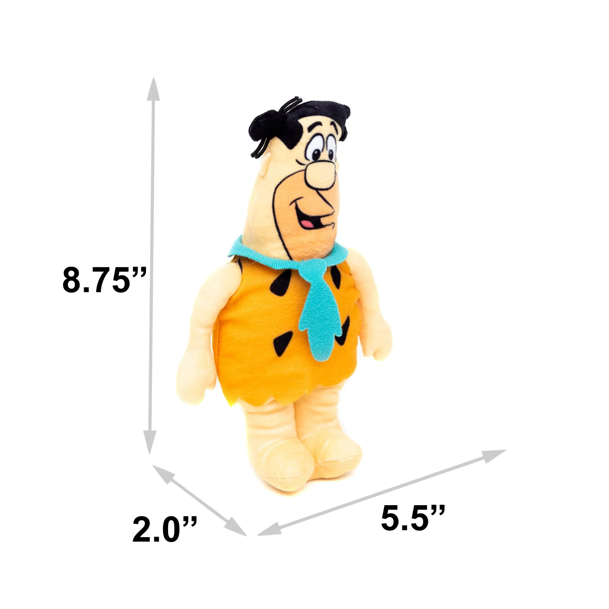 Dog Toy Squeaker Plush - Cocoa Pebbles The Flintstones Fred Flintstone Full Body Pose - Image 5