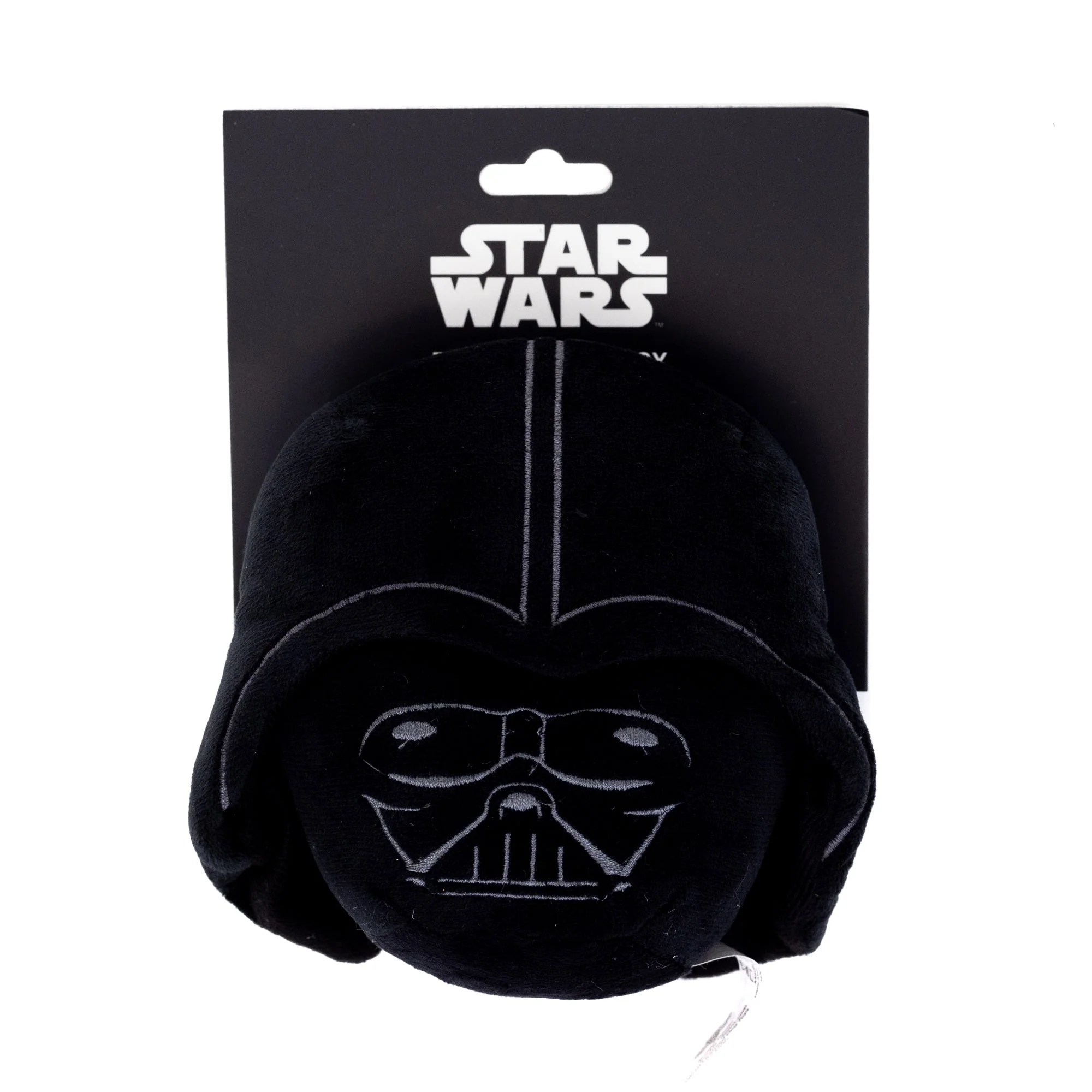 Dog Toy Squeaker Plush - Darth Vader Helmet Black - Image 3