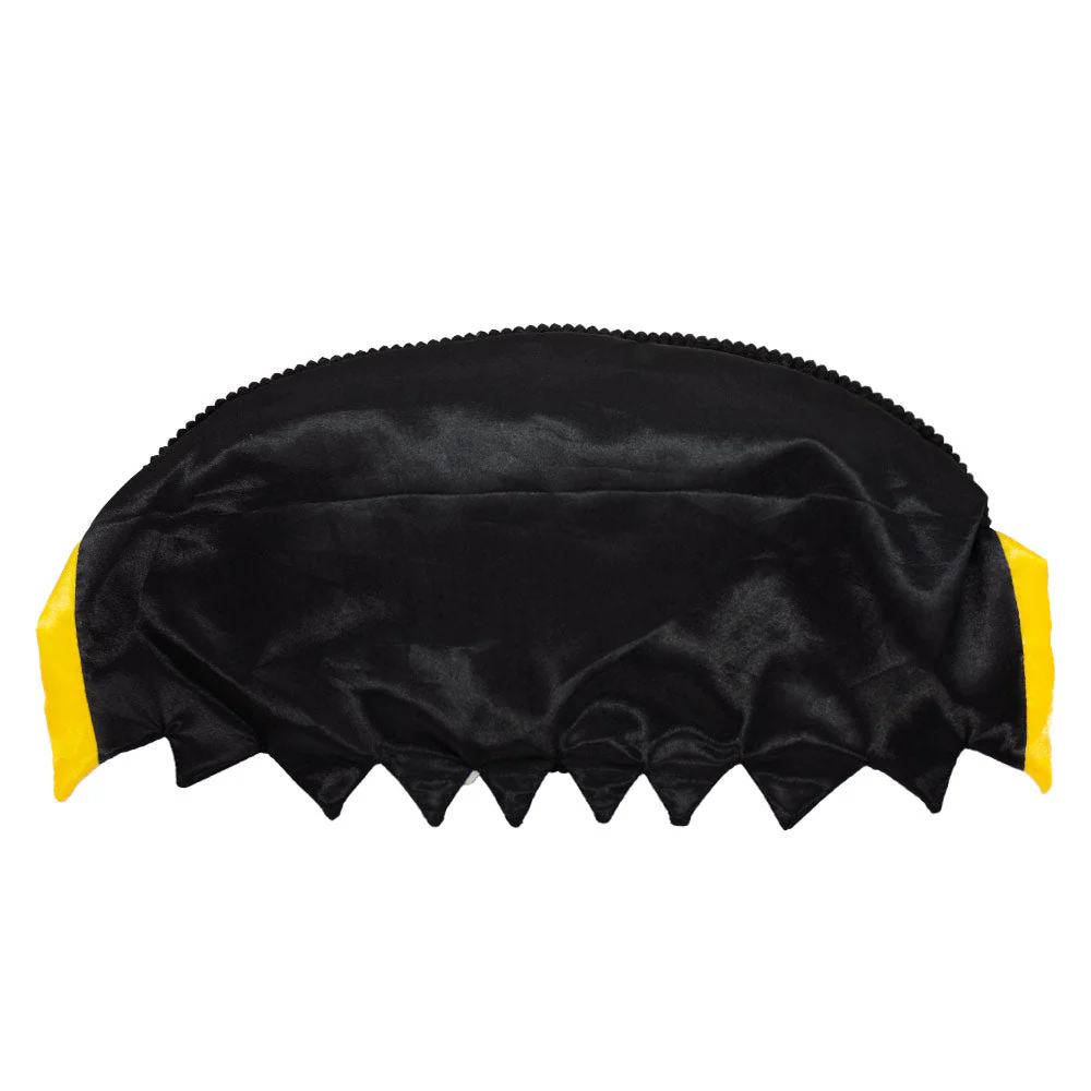 Dog Toy Squeaker Plush - DC Legion of Super-Pets Batman Dog Ace the Bat Hound Bat Logo with Cape Black Yellow - Image 3