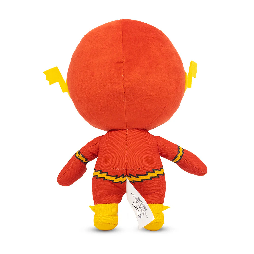 Dog Toy Squeaker Plush - DC Super Friends Collection Chibi Flash Full Body Standing Pose - Image 3