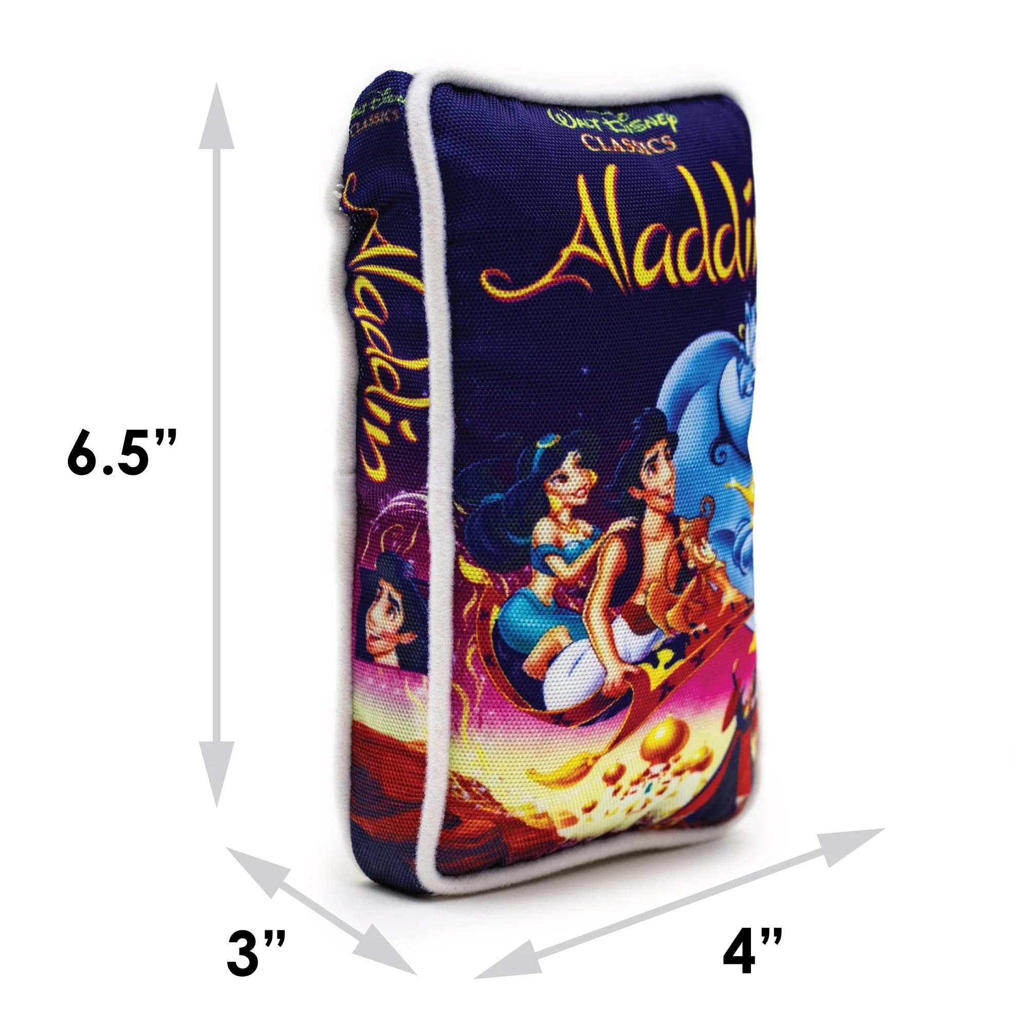 Dog Toy Squeaker Plush - Disney Aladdin VHS Tape Replica - Image 5