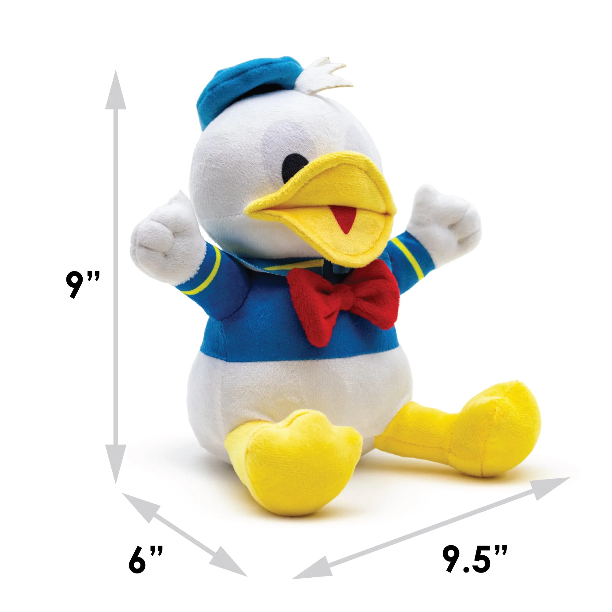 Dog Toy Squeaker Plush - Disney Donald Duck Sitting Pose - Image 5
