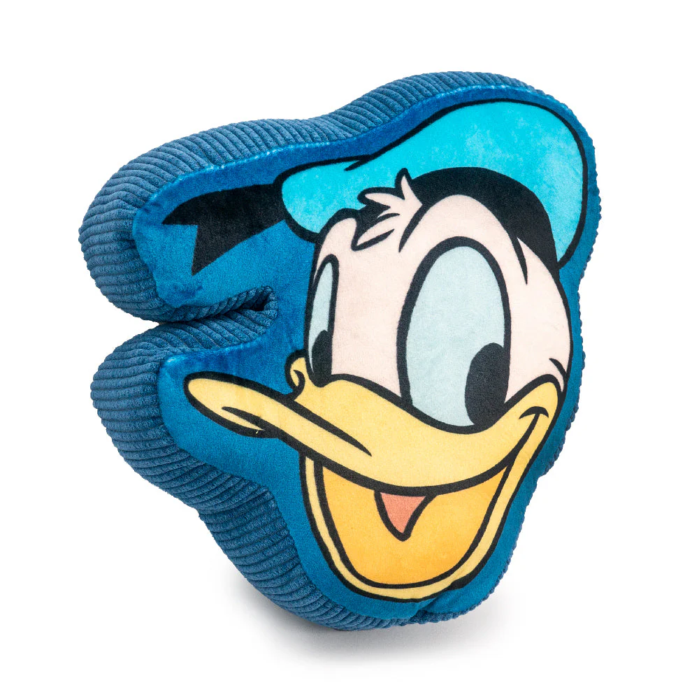 Dog Toy Squeaker Plush - Disney Donald Duck Smiling Face Blue - Image 2