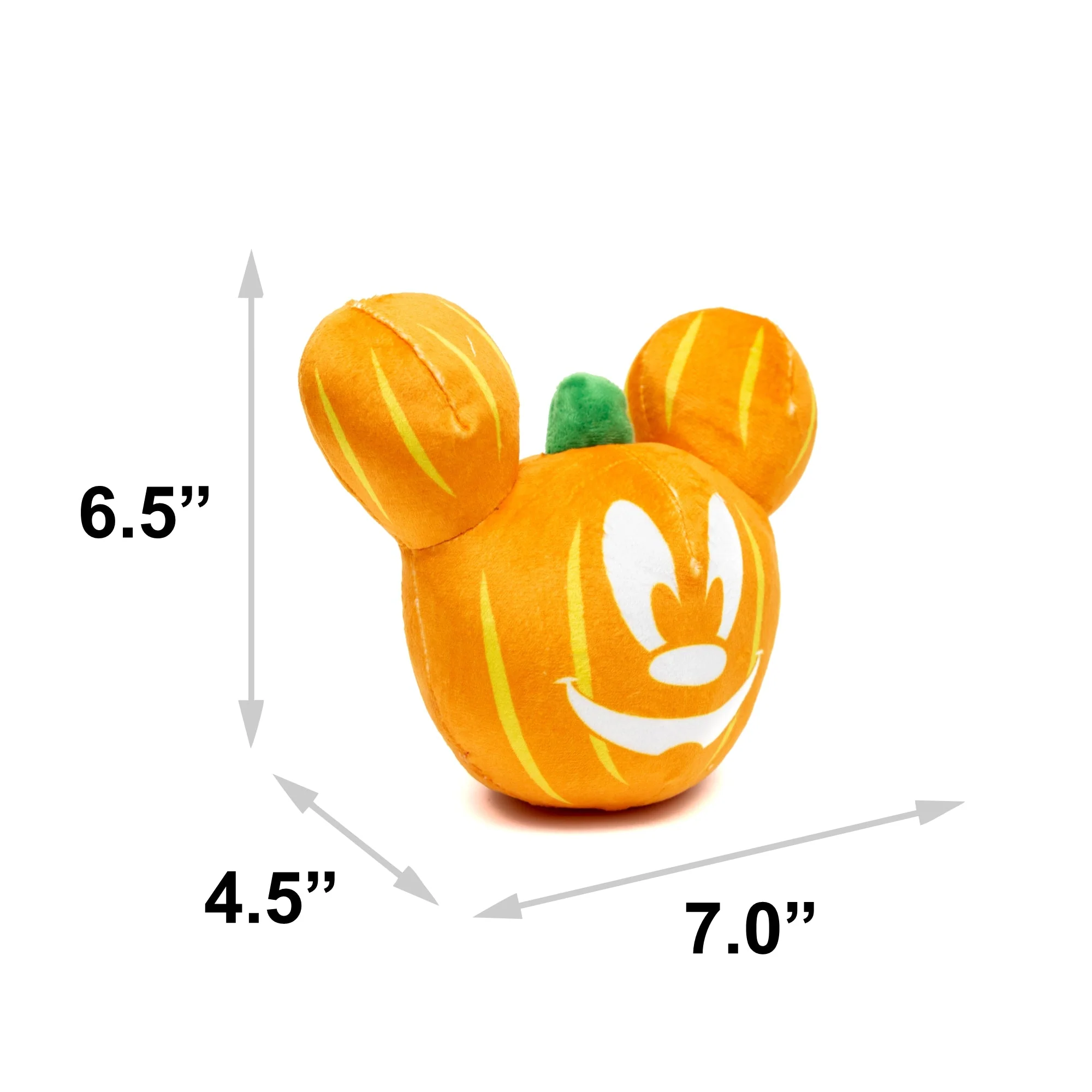 Dog Toy Squeaker Plush - Disney Halloween Mickey Mouse Pumpkin Face - Image 5