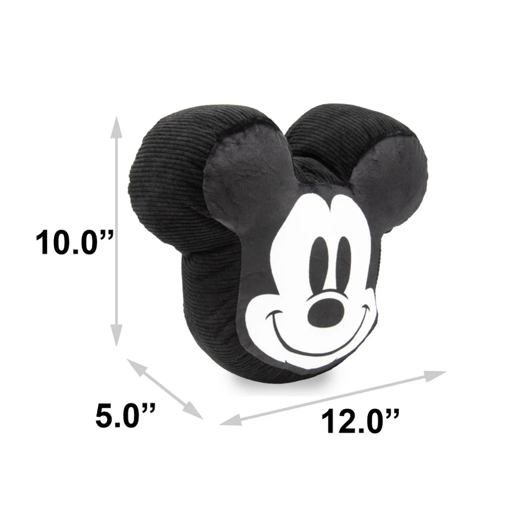 Dog Toy Squeaker Plush - Disney Mickey Mouse Smiling Face Black - Image 4