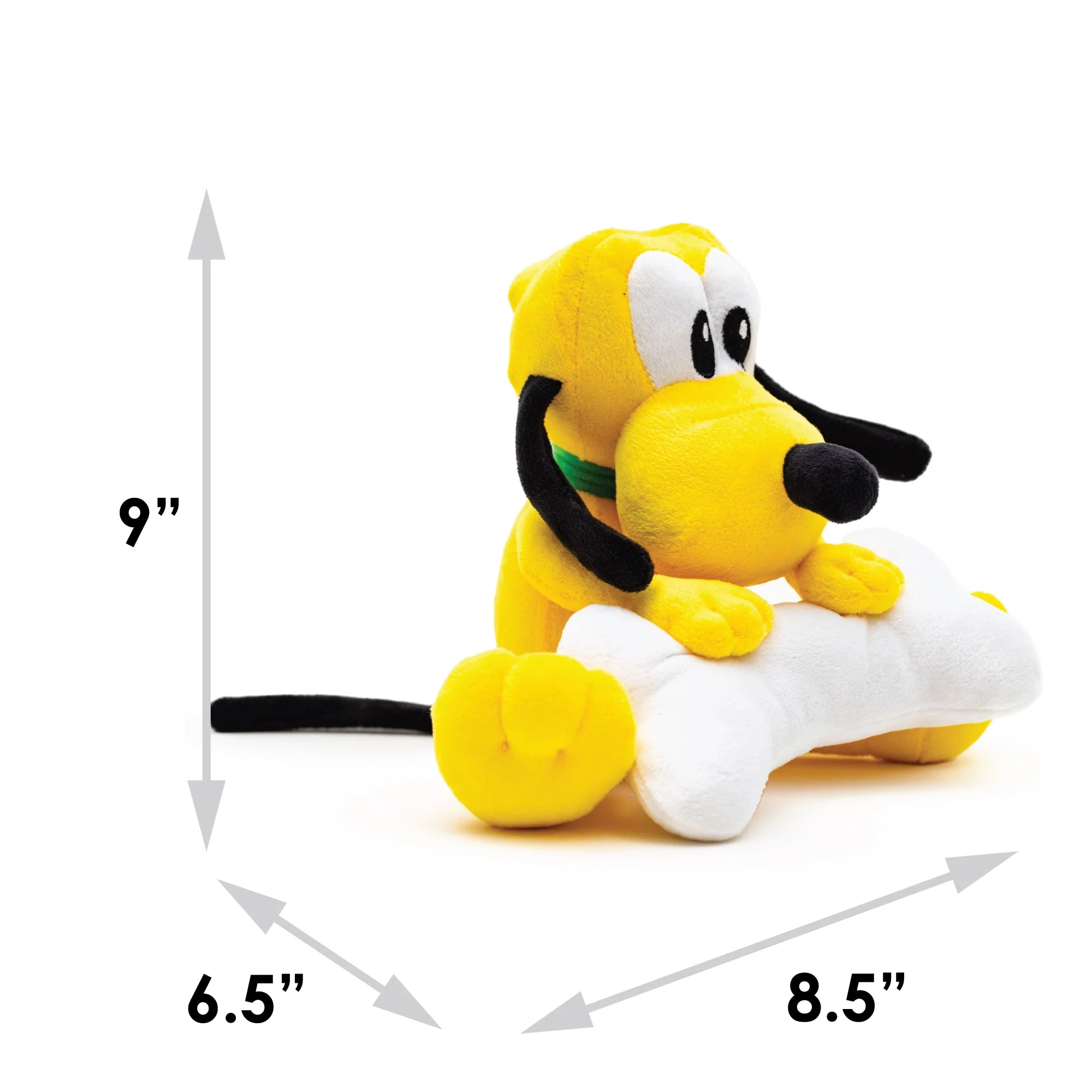 Dog Toy Squeaker Plush - Disney Pluto with Bone Sitting Pose - Image 5