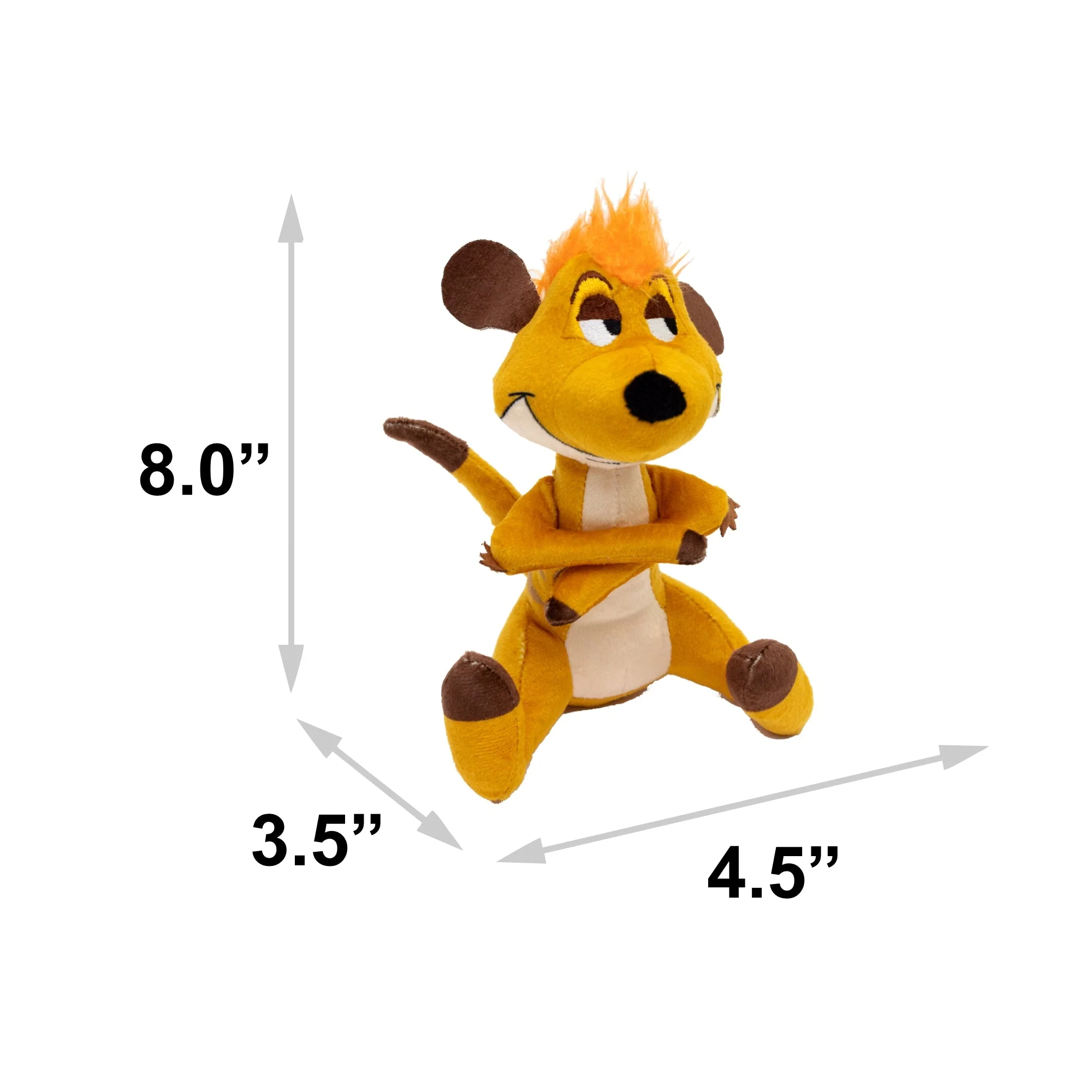 Dog Toy Squeaker Plush - Disney The Lion King Timon Full Body Pose - Image 3