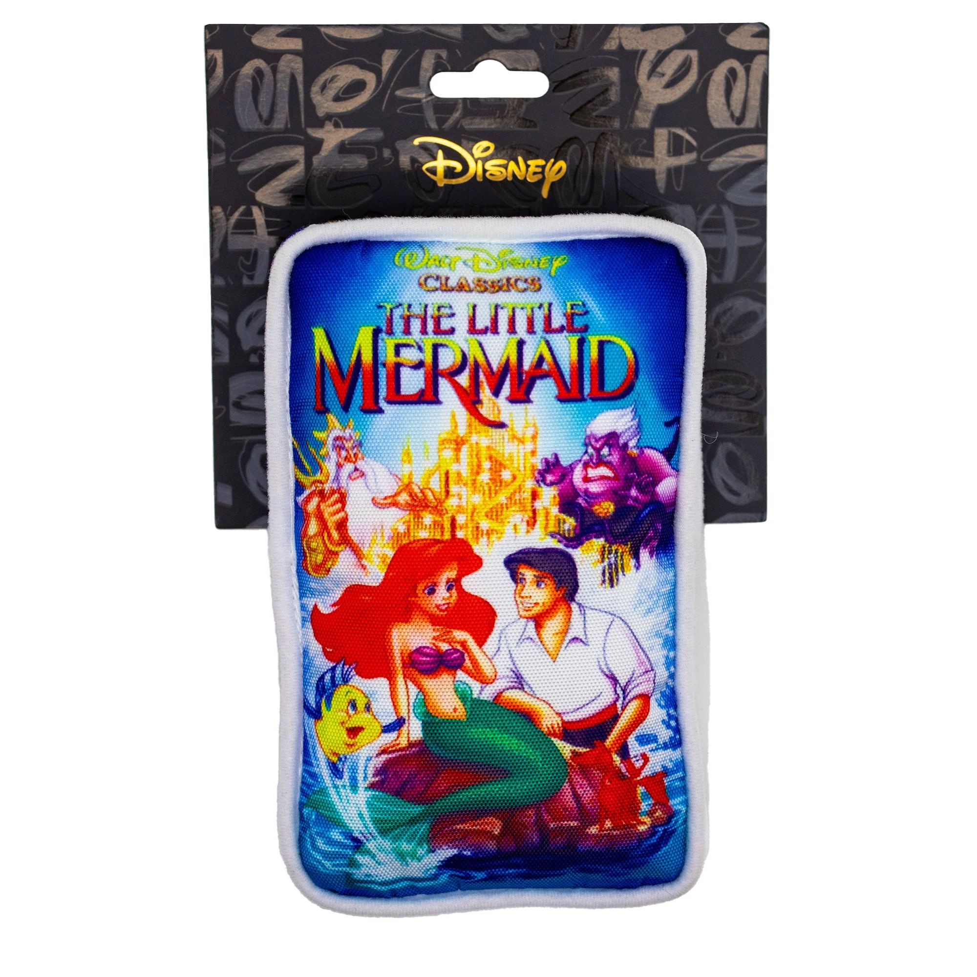 Dog Toy Squeaker Plush - Disney The Little Mermaid VHS Tape Replica - Image 4