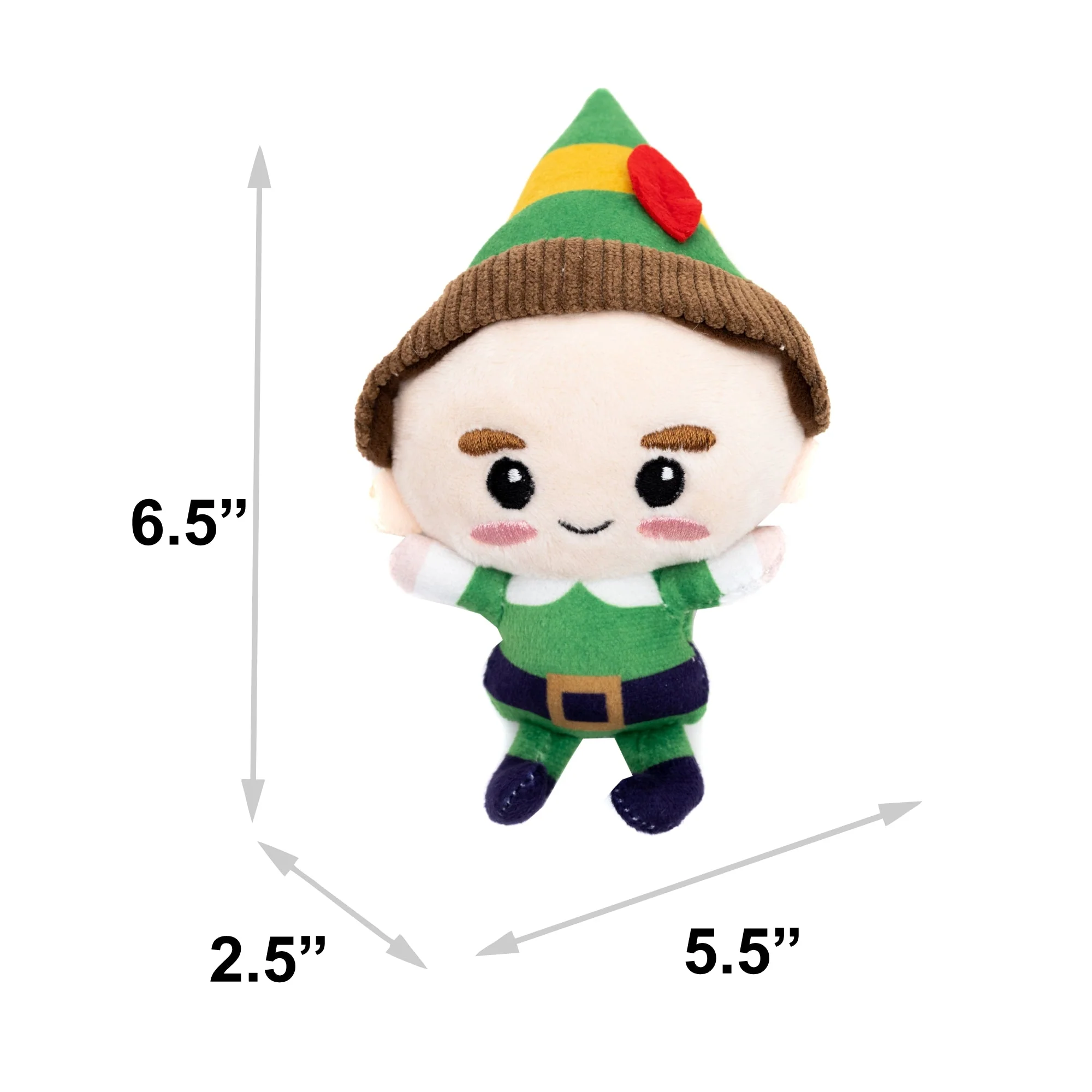 Dog Toy Squeaker Plush - Elf Chibi Buddy Full Body Pose - Image 3