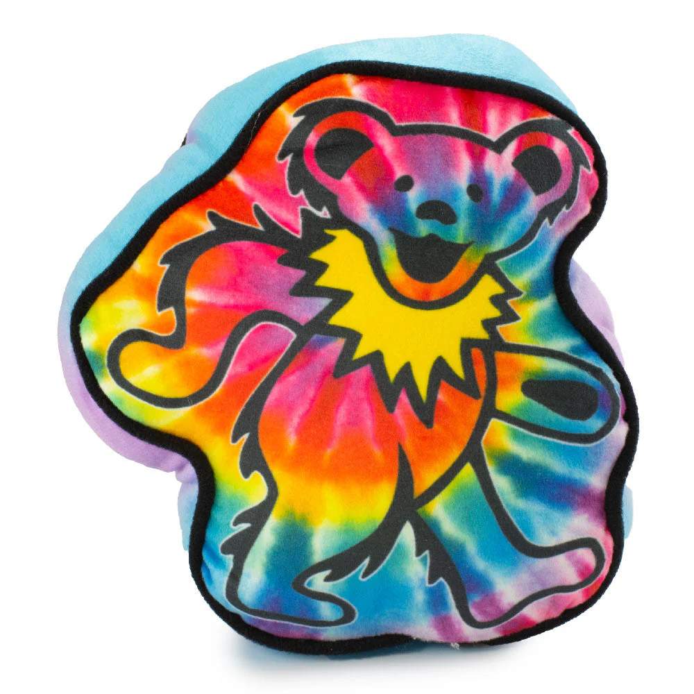Dog Toy Squeaker Plush - Grateful Dead Dancing Bear Tie Dye Multi Color - Image 2