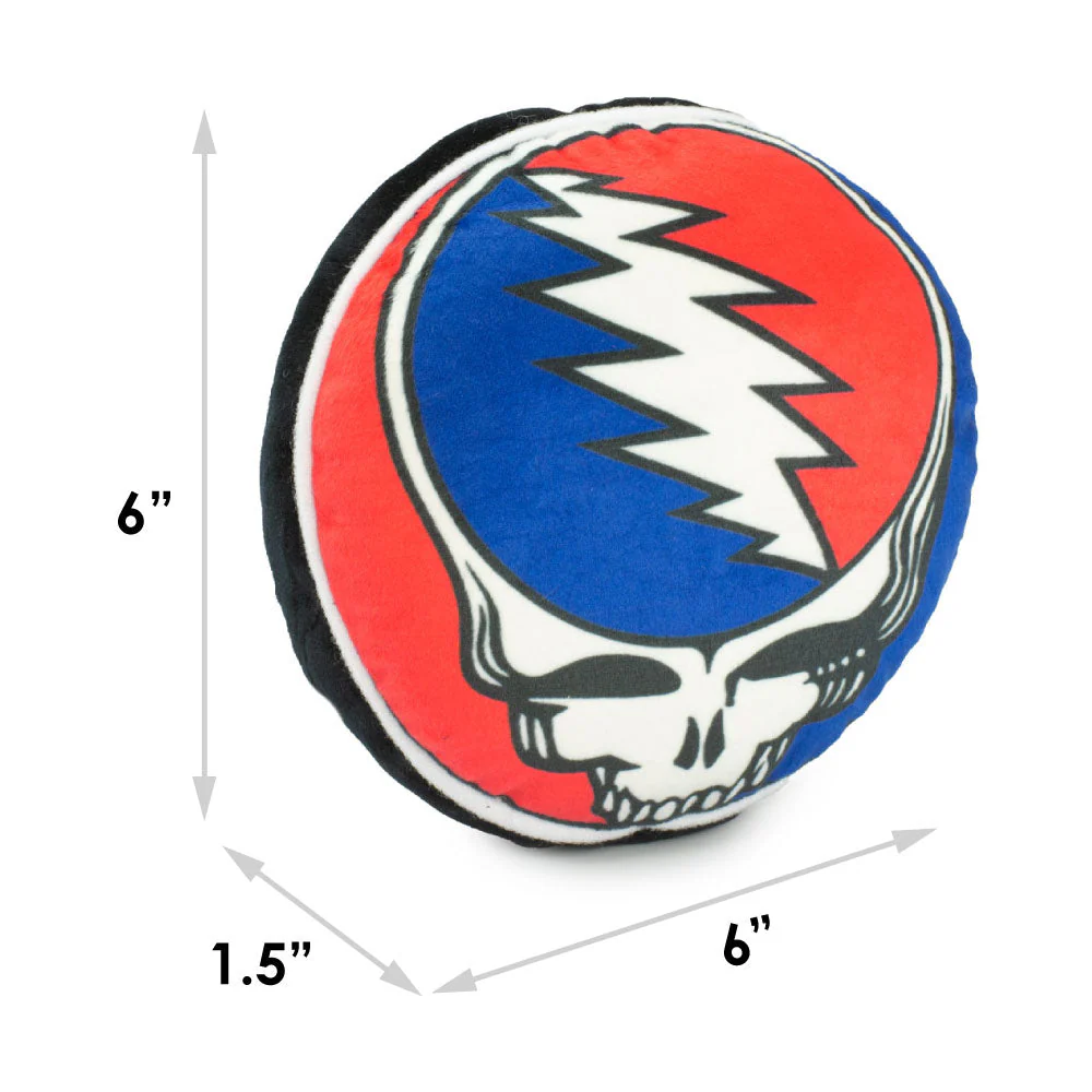 Dog Toy Squeaker Plush - Grateful Dead Steal Your Face Skull + GOOD OL GRATEFUL DEAD - Image 4