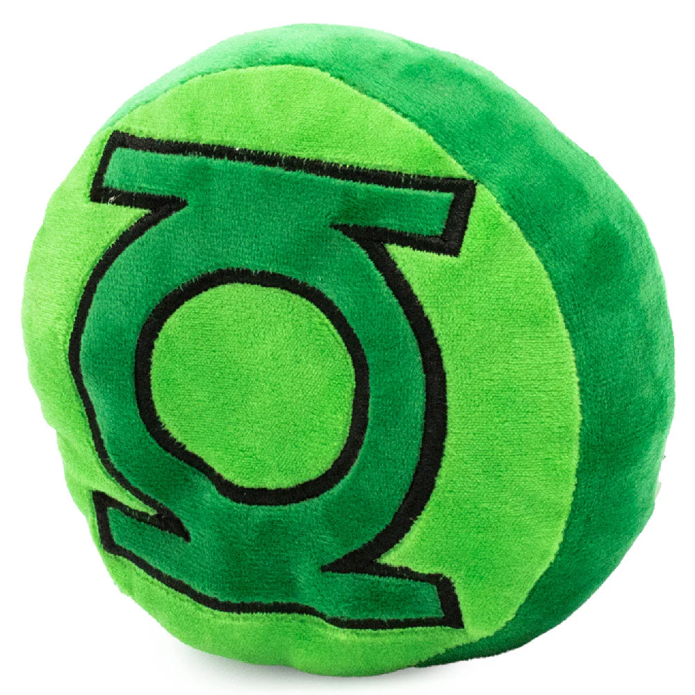 Dog Toy Squeaker Plush - Green Lantern Logo Round - Image 2