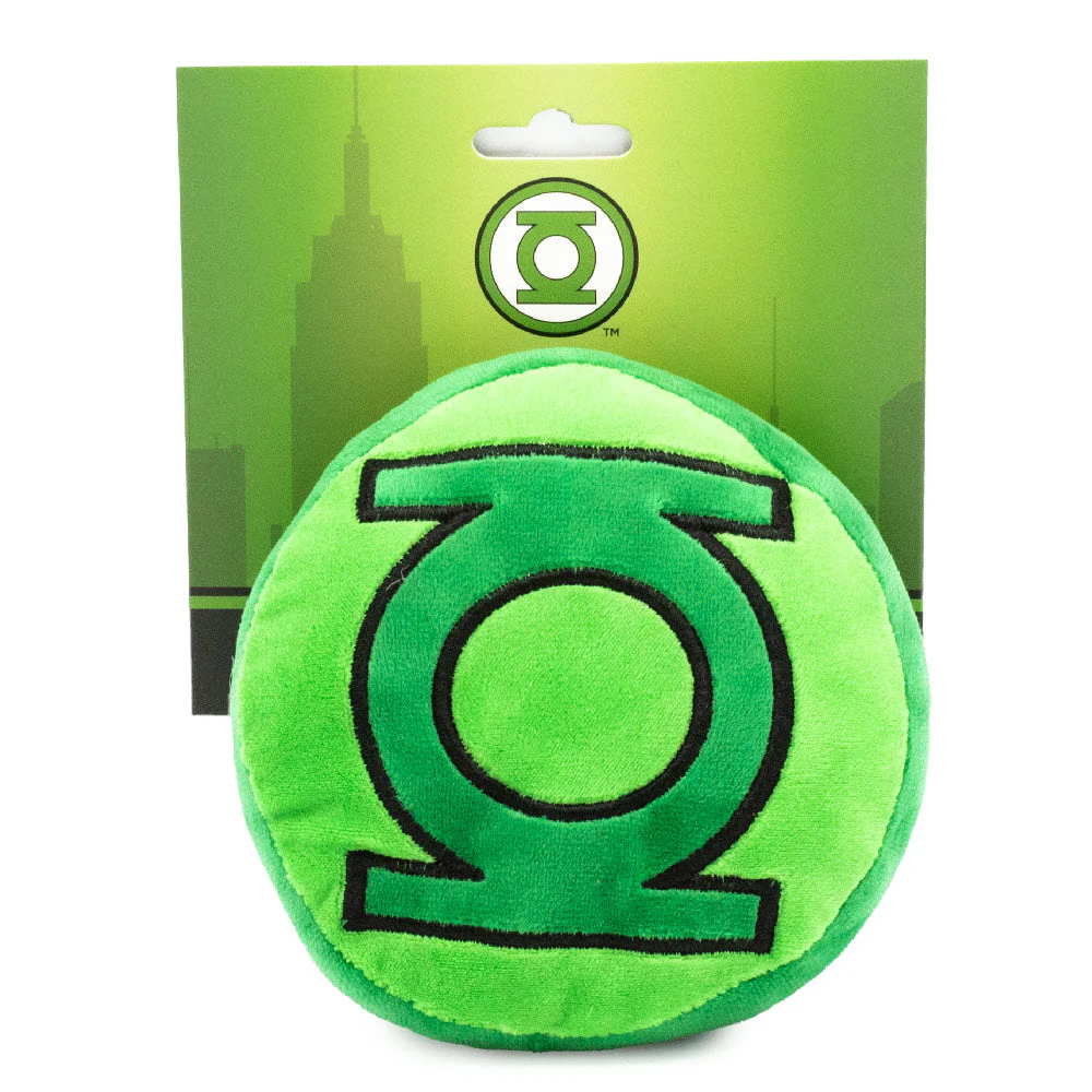 Dog Toy Squeaker Plush - Green Lantern Logo Round - Image 6