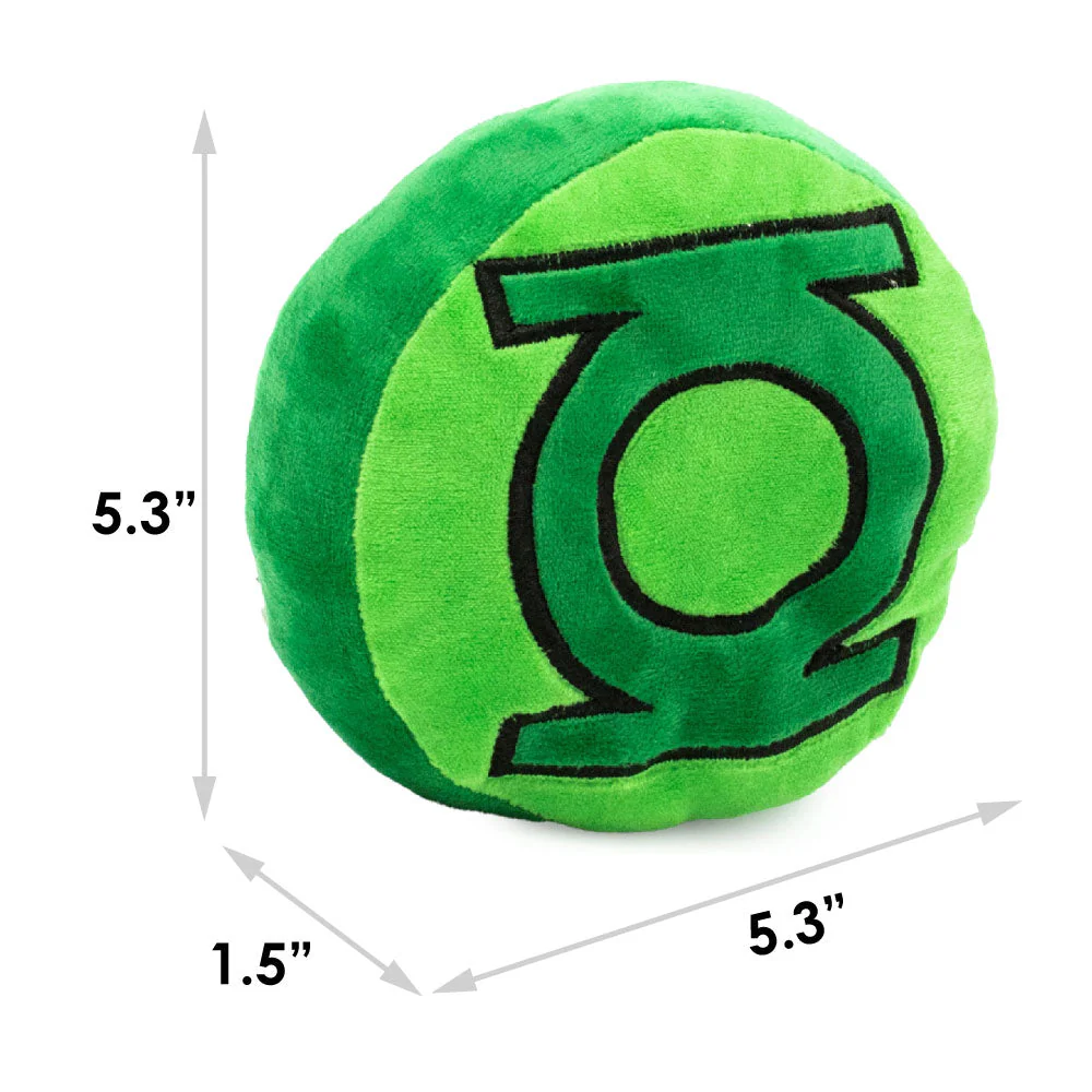 Dog Toy Squeaker Plush - Green Lantern Logo Round - Image 7