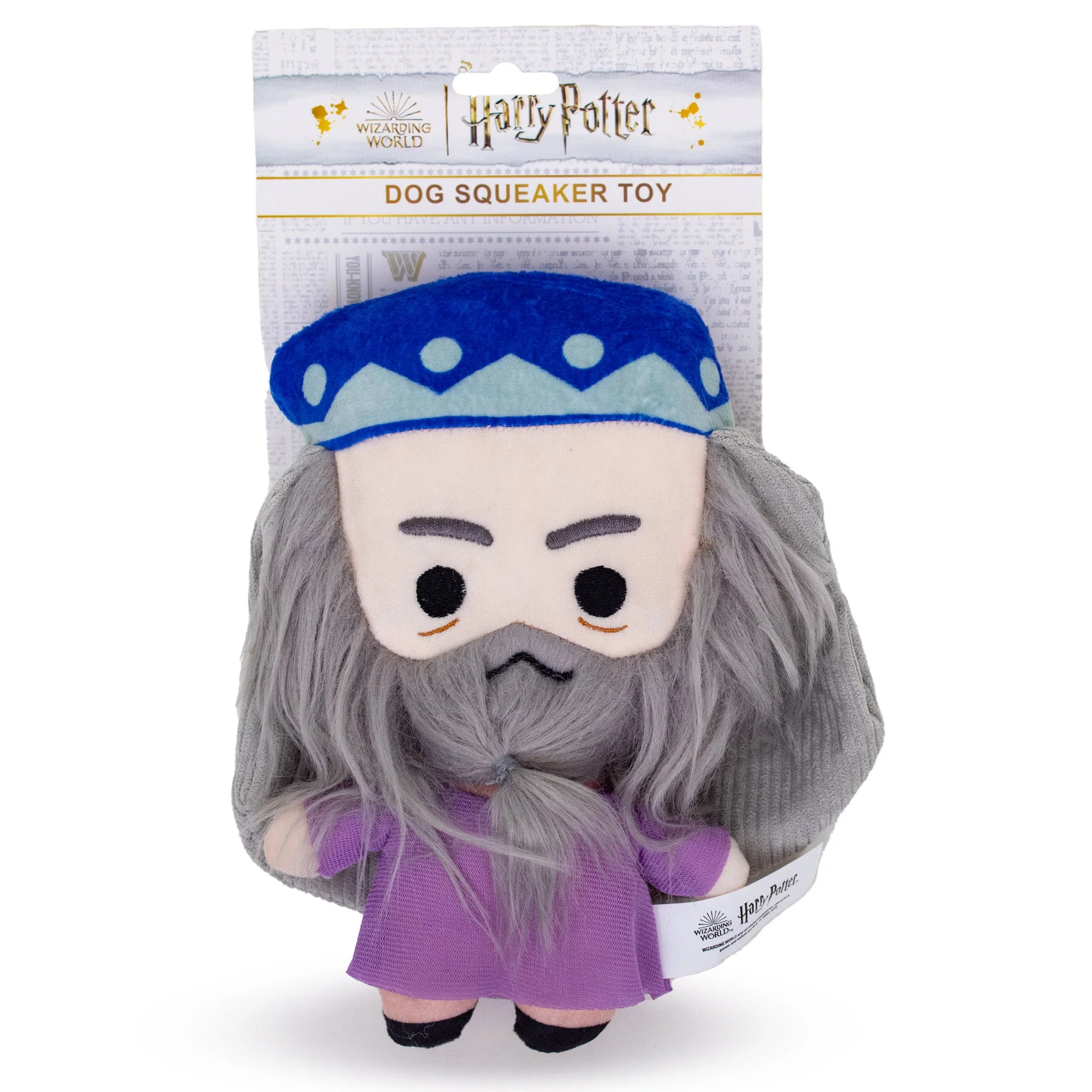 Dog Toy Squeaker Plush - Harry Potter Dumbledore Standing Charm Full Body Pose - Image 4