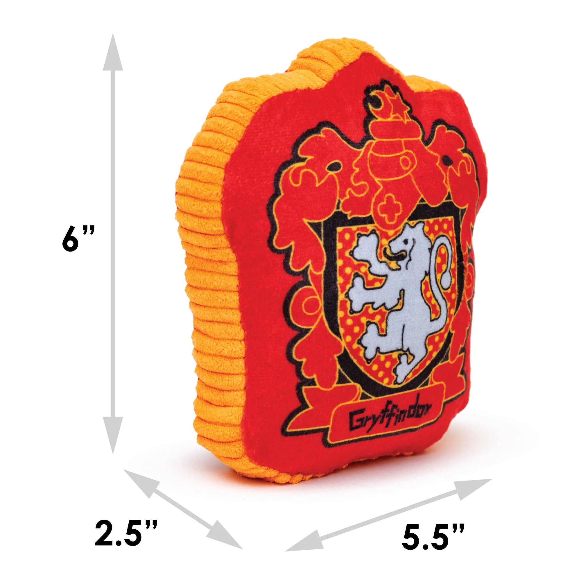Dog Toy Squeaker Plush - Harry Potter Gryffindor Lion Charm Crest Red - Image 5