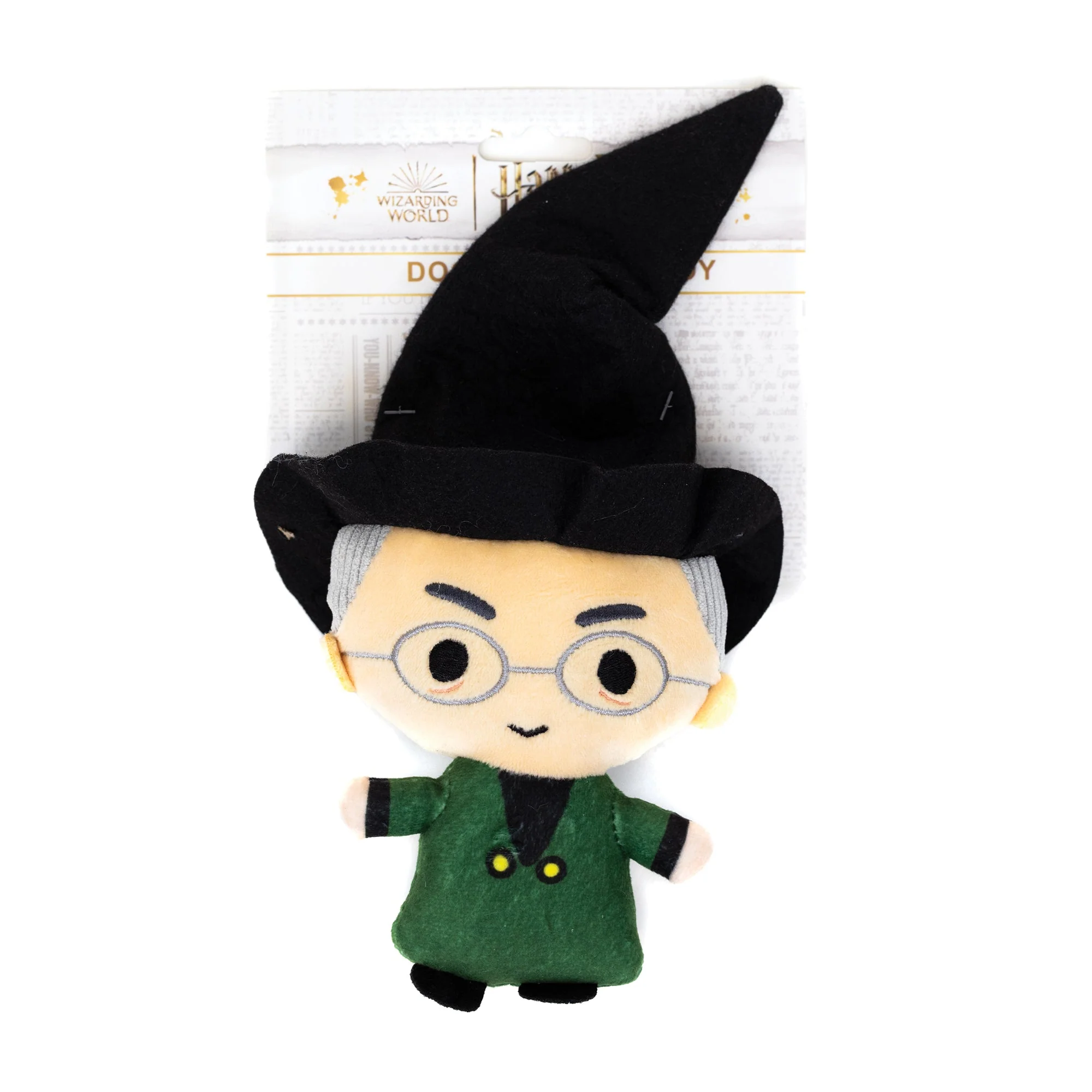 Dog Toy Squeaker Plush - Harry Potter Professor Minerva McGonagall Standing Charm Full Body Pose - Image 3