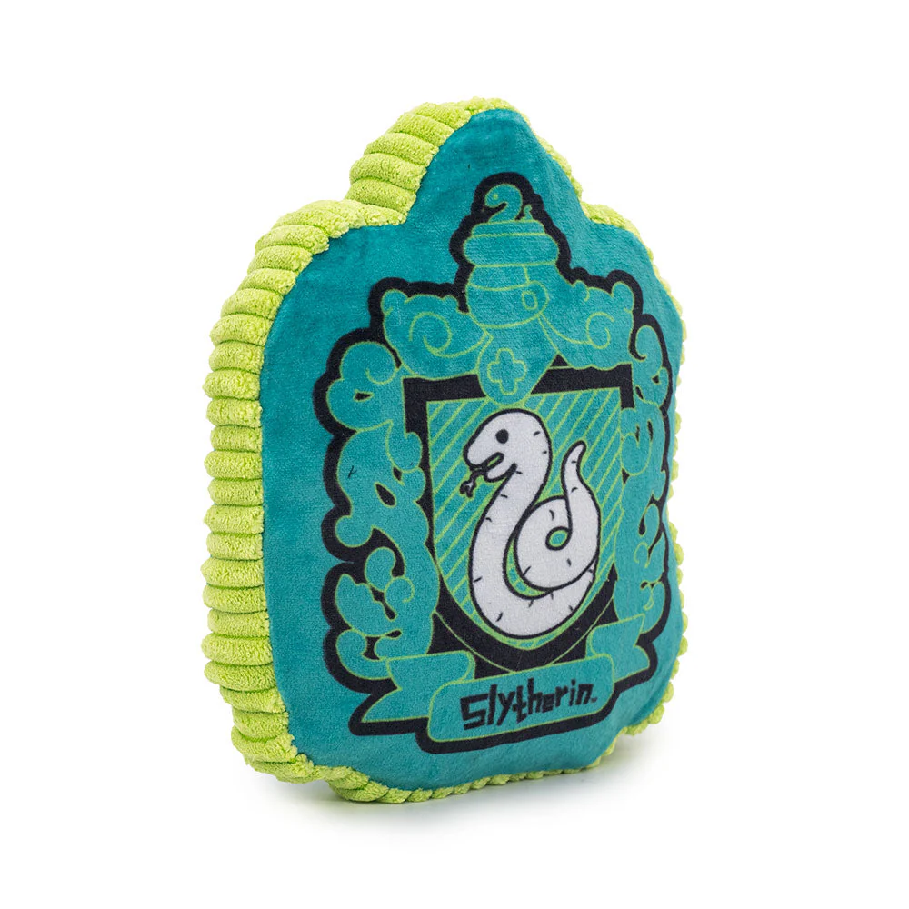 Dog Toy Squeaker Plush - Harry Potter Slytherin Snake Charm Crest Blues - Image 2