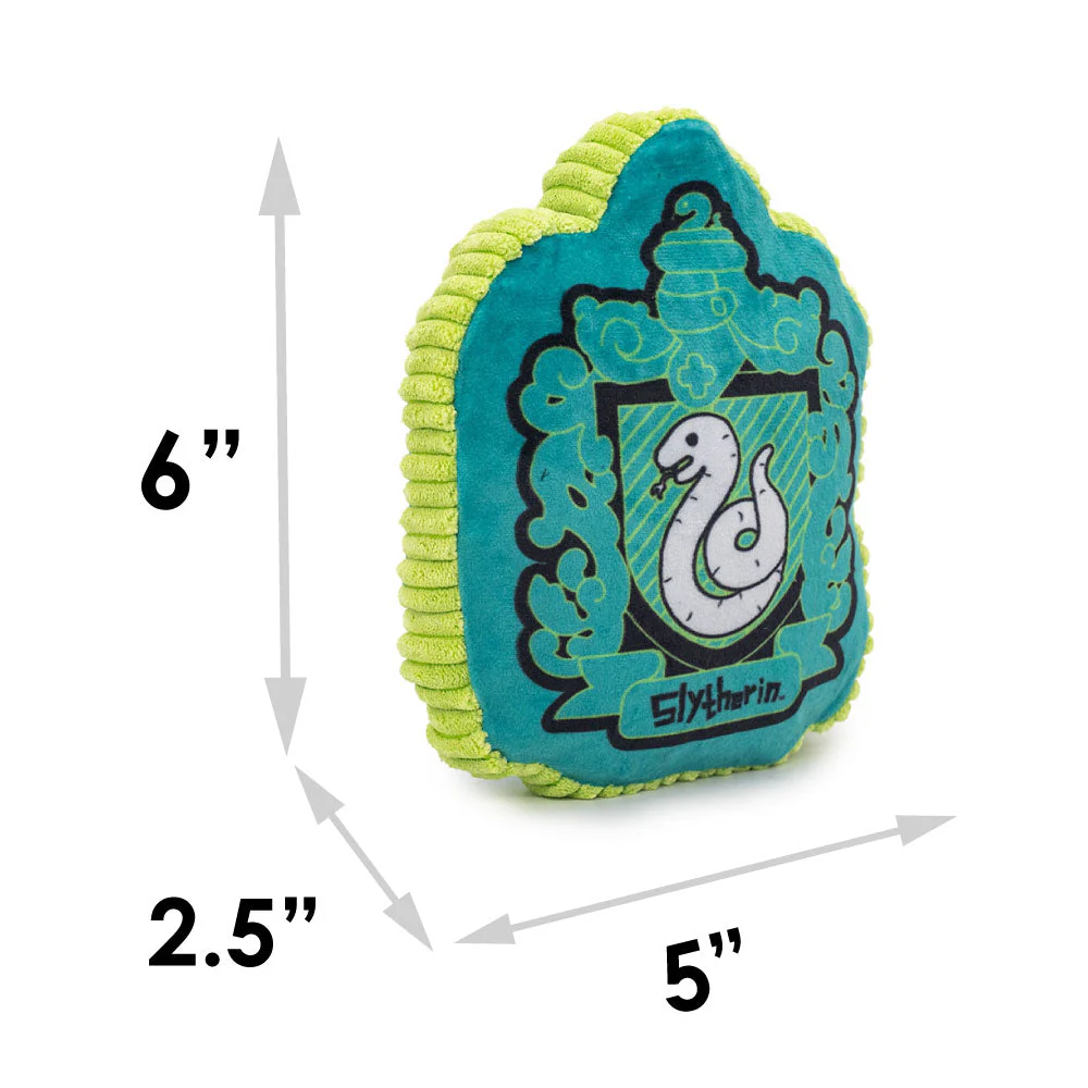 Dog Toy Squeaker Plush - Harry Potter Slytherin Snake Charm Crest Blues - Image 4