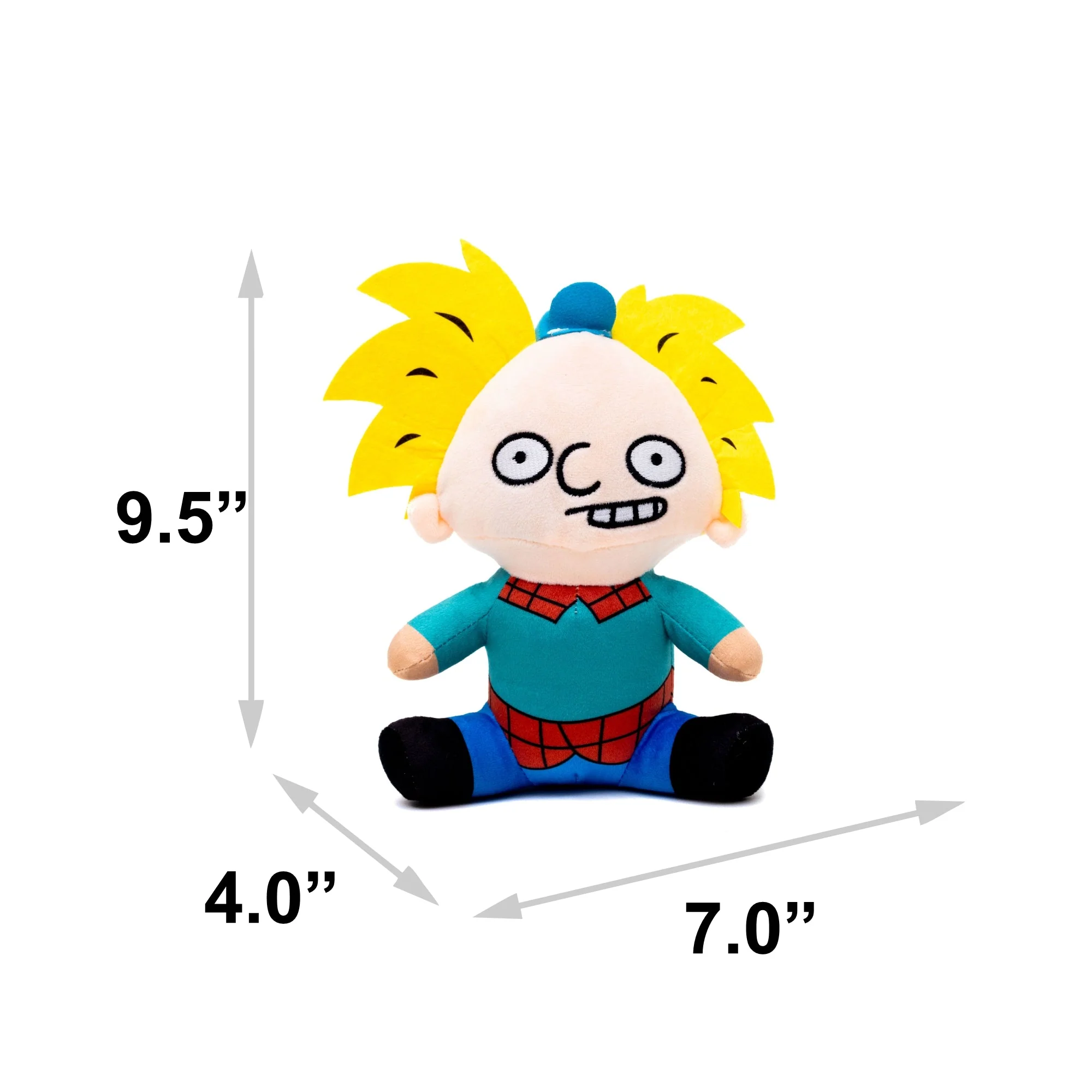 Dog Toy Squeaker Plush - Hey Arnold! Arnold Full Body Sitting Pose - Image 4