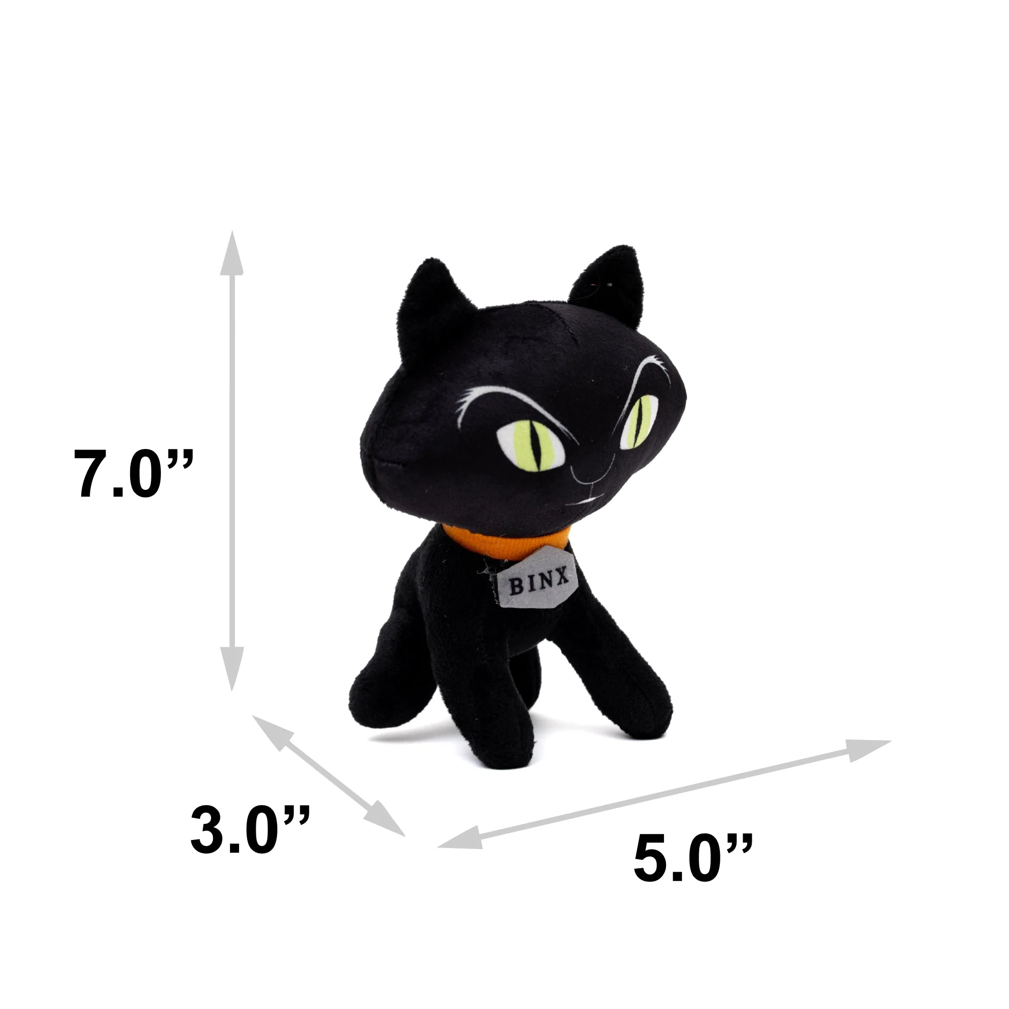 Dog Toy Squeaker Plush - Hocus Pocus Binx Cat Sitting Pose - Image 5