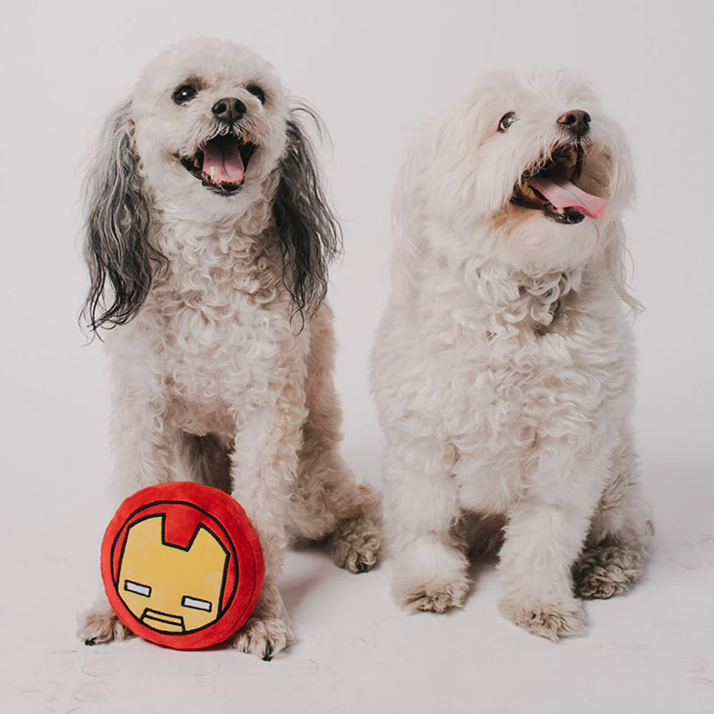 Dog Toy Squeaker Plush - Iron Man Kawaii Face - Image 5