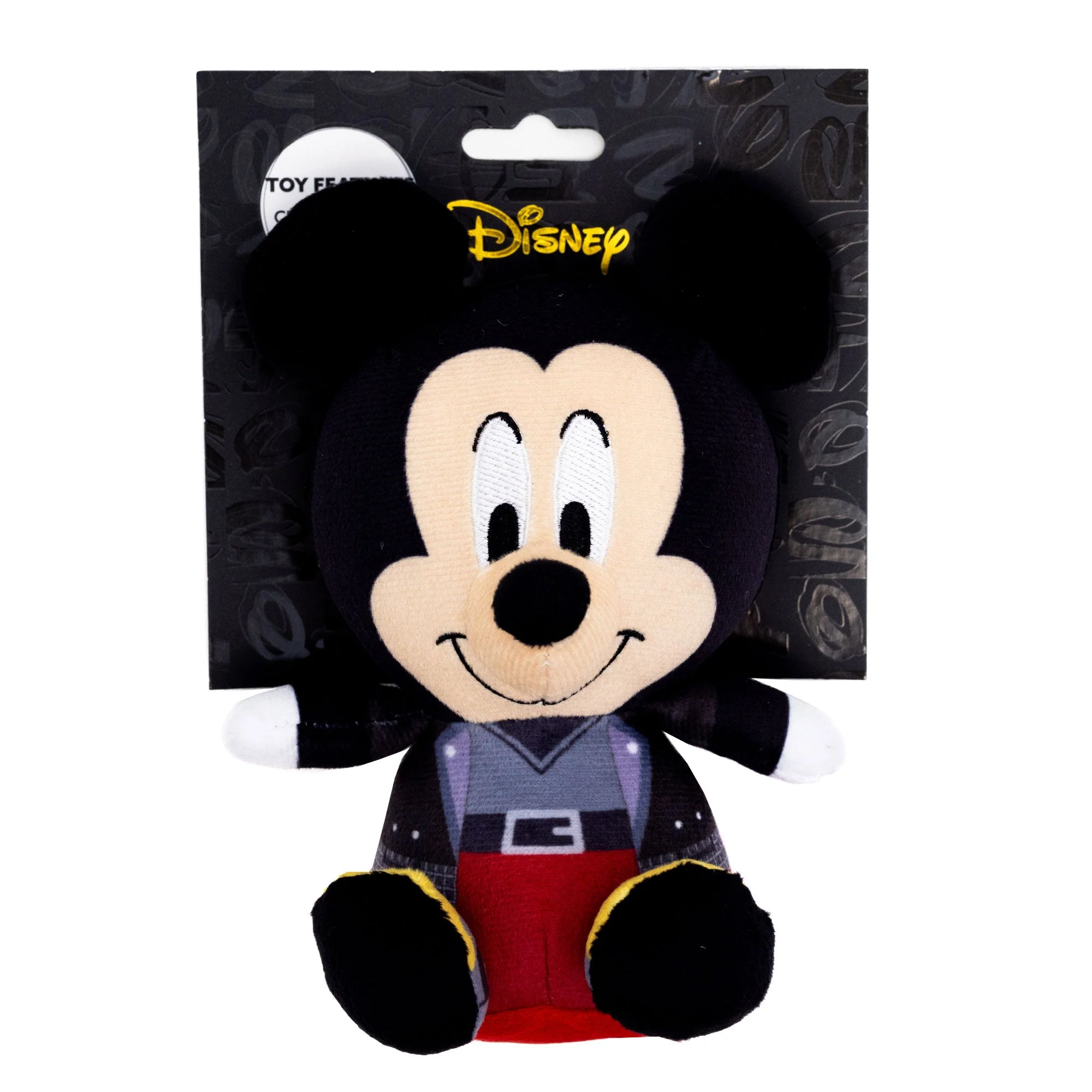 Dog Toy Squeaker Plush - Kingdom Hearts King Mickey Mouse Full Body Sitting Pose - Image 3