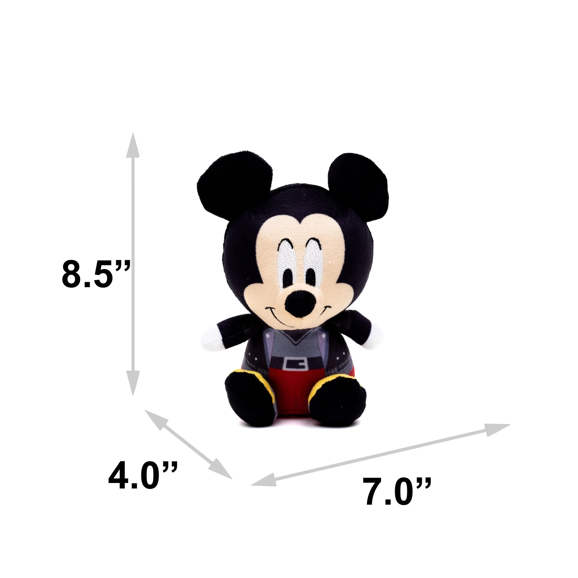 Dog Toy Squeaker Plush - Kingdom Hearts King Mickey Mouse Full Body Sitting Pose - Image 4